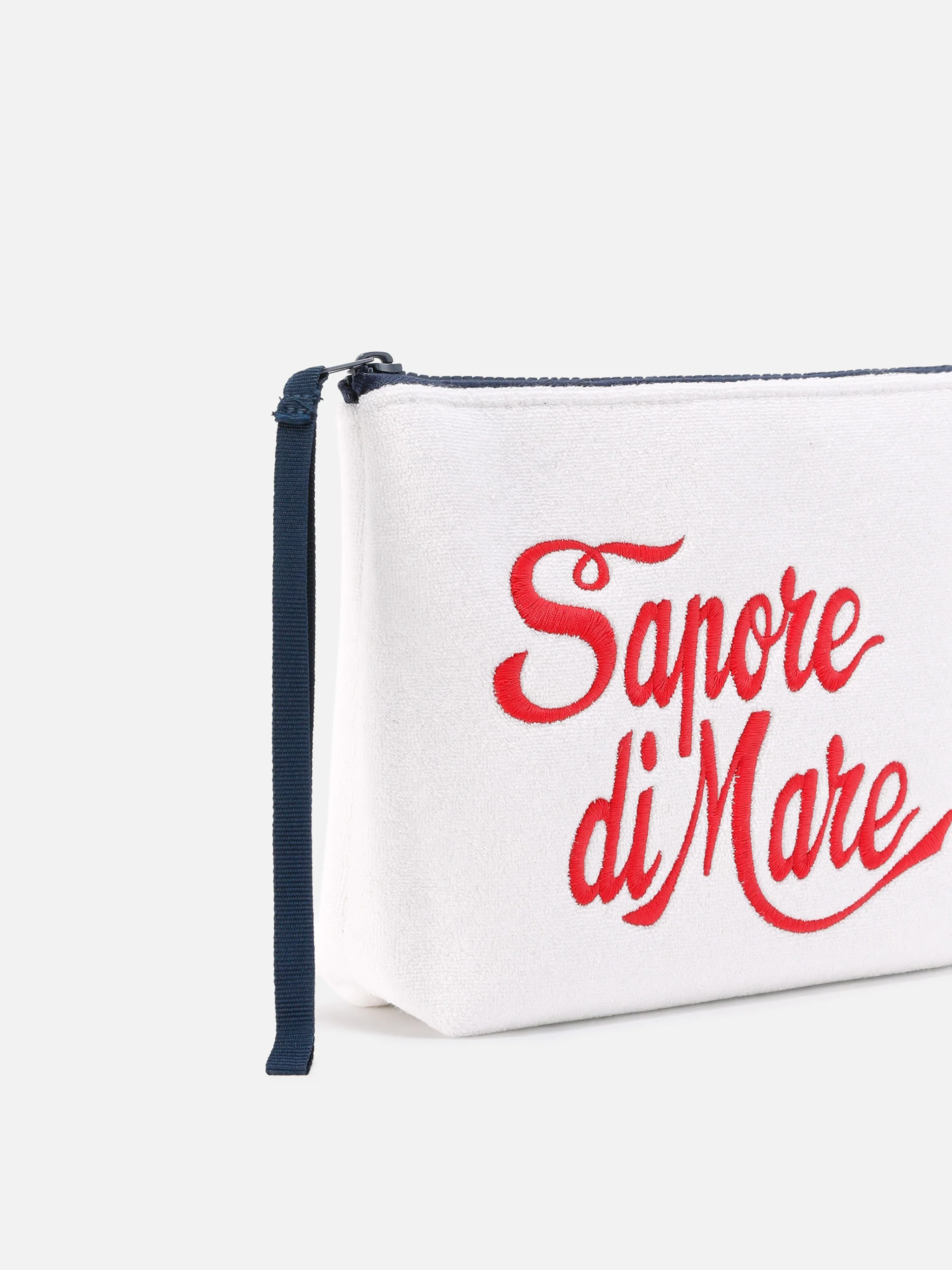 Aline terry-effect pouch with Sapore di Mare print | Special Edition - Image 2