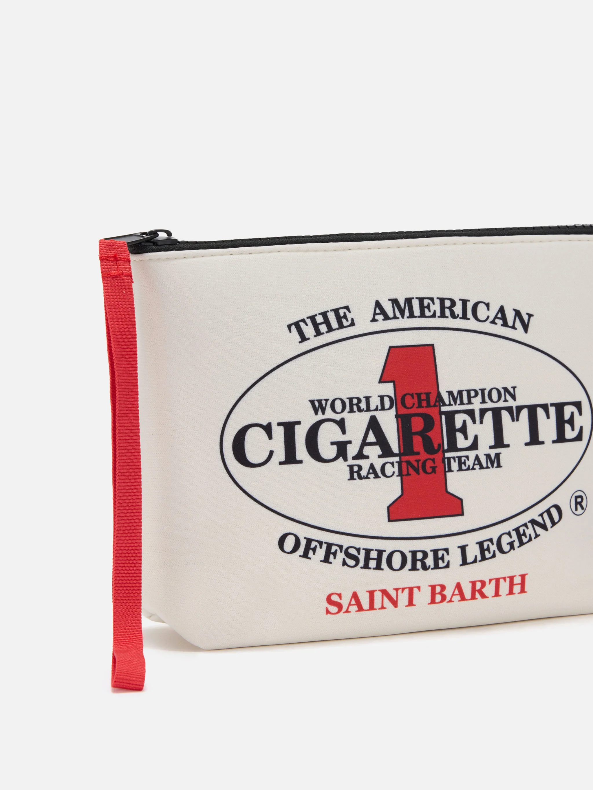 Aline white scuba pouch with Cigarette Racing Team embroidery | Special Edition - Image 2