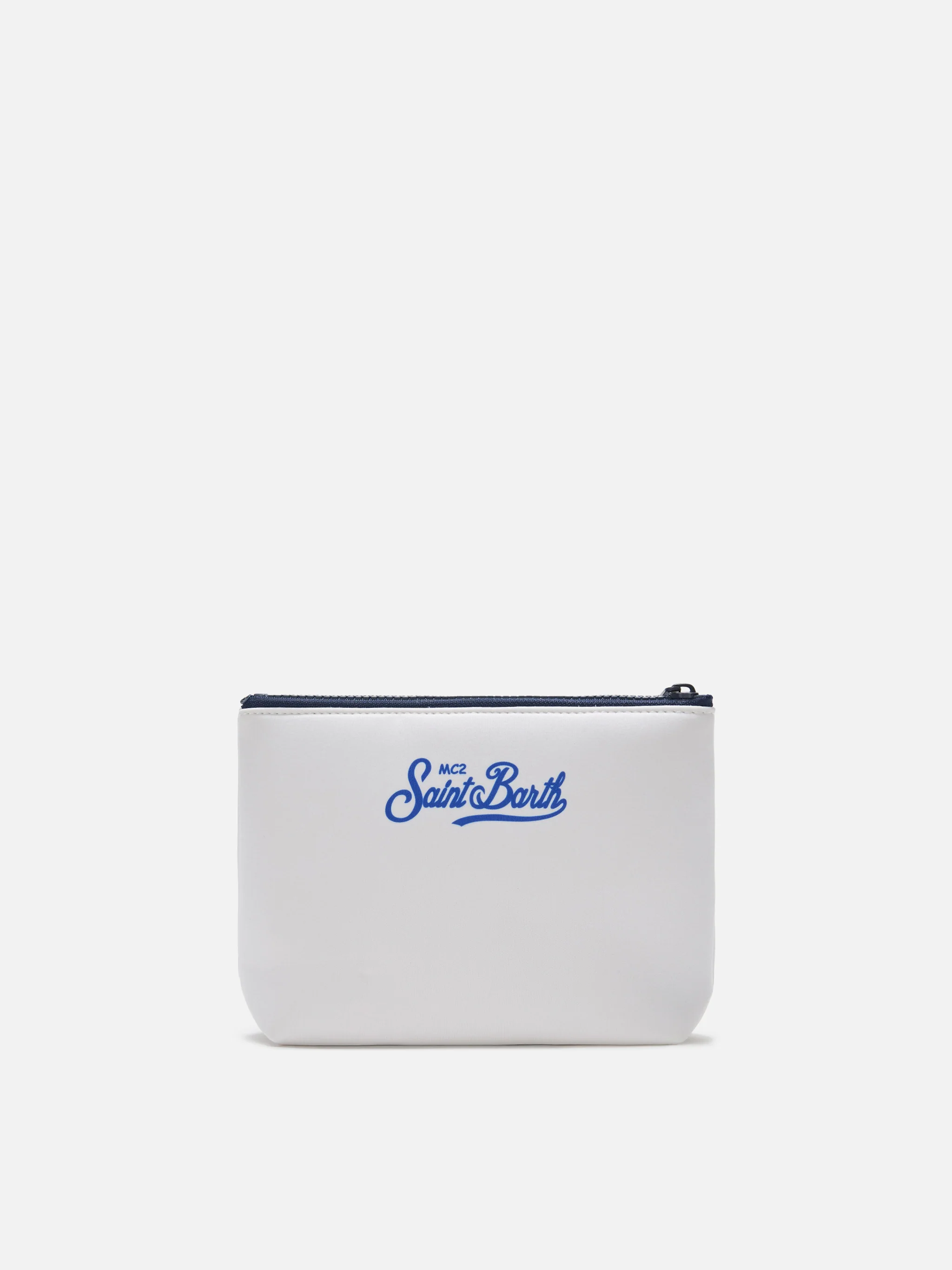 Aline white scuba pouch with Gin Tonic recipe print - Image 3