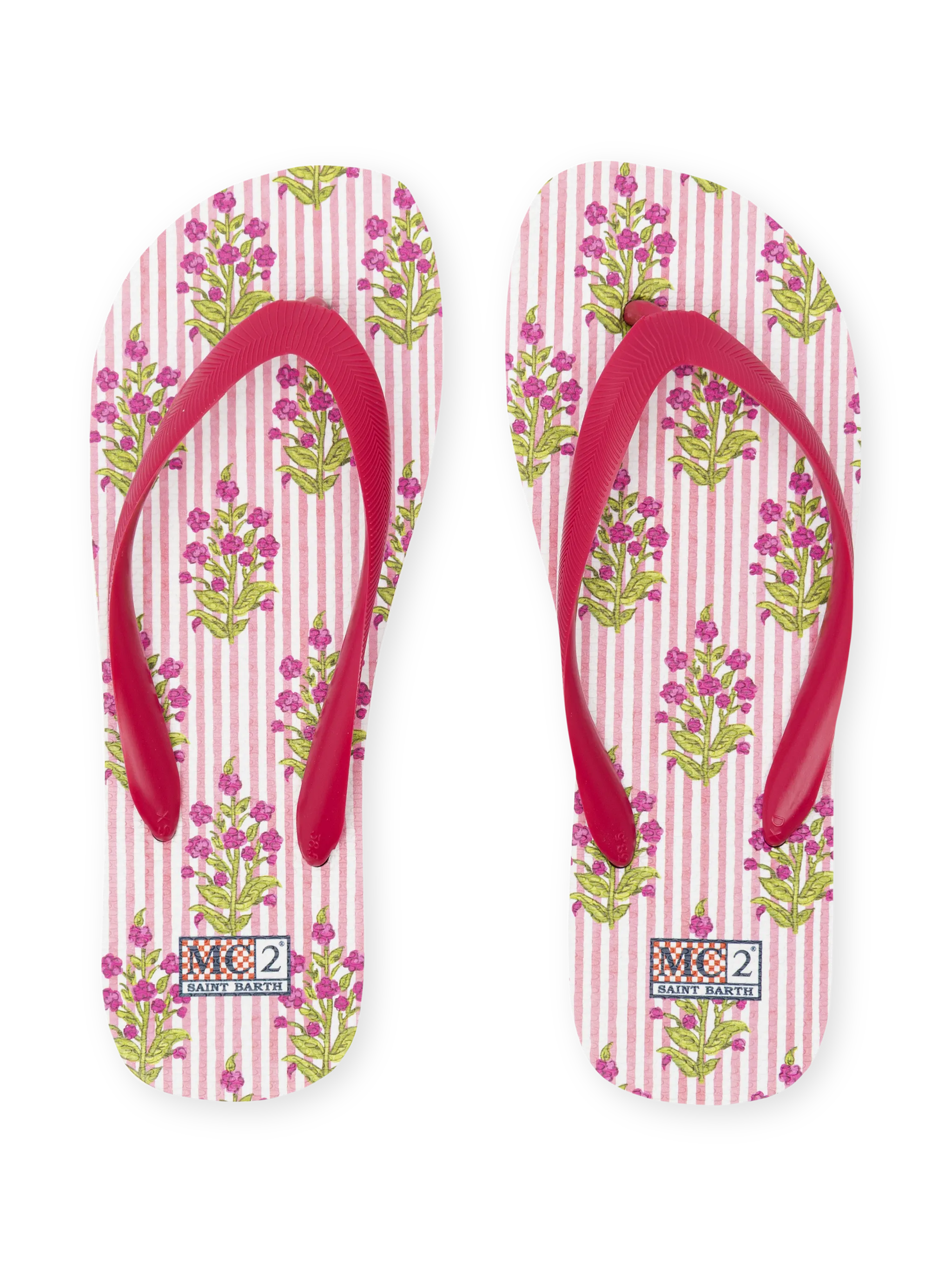 Alma flip flops with flower print - Image 3