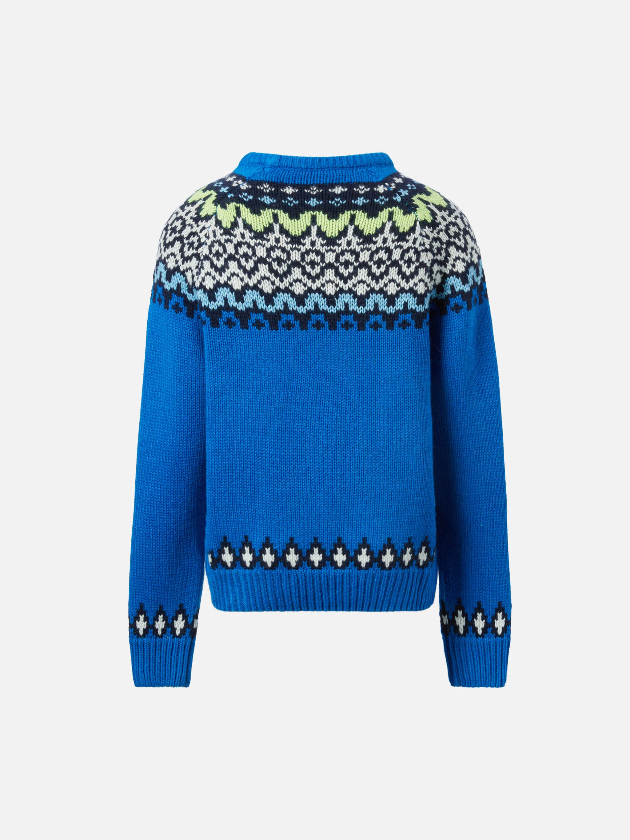 Alpaca sweater Douglas  with fair-isle and St. Moritz jacquard - Image 3