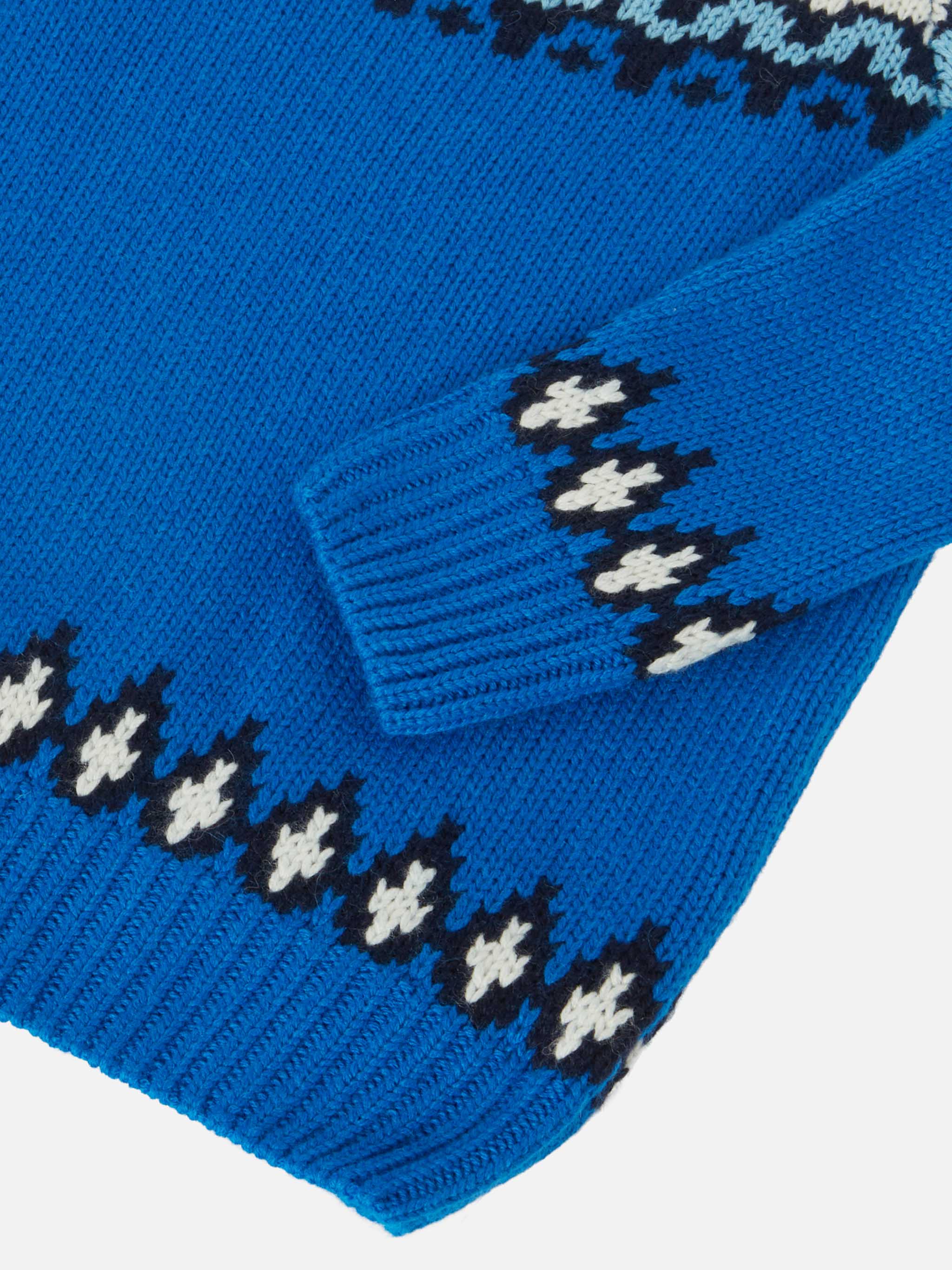 Alpaca sweater Douglas  with fair-isle and St. Moritz jacquard - Image 4