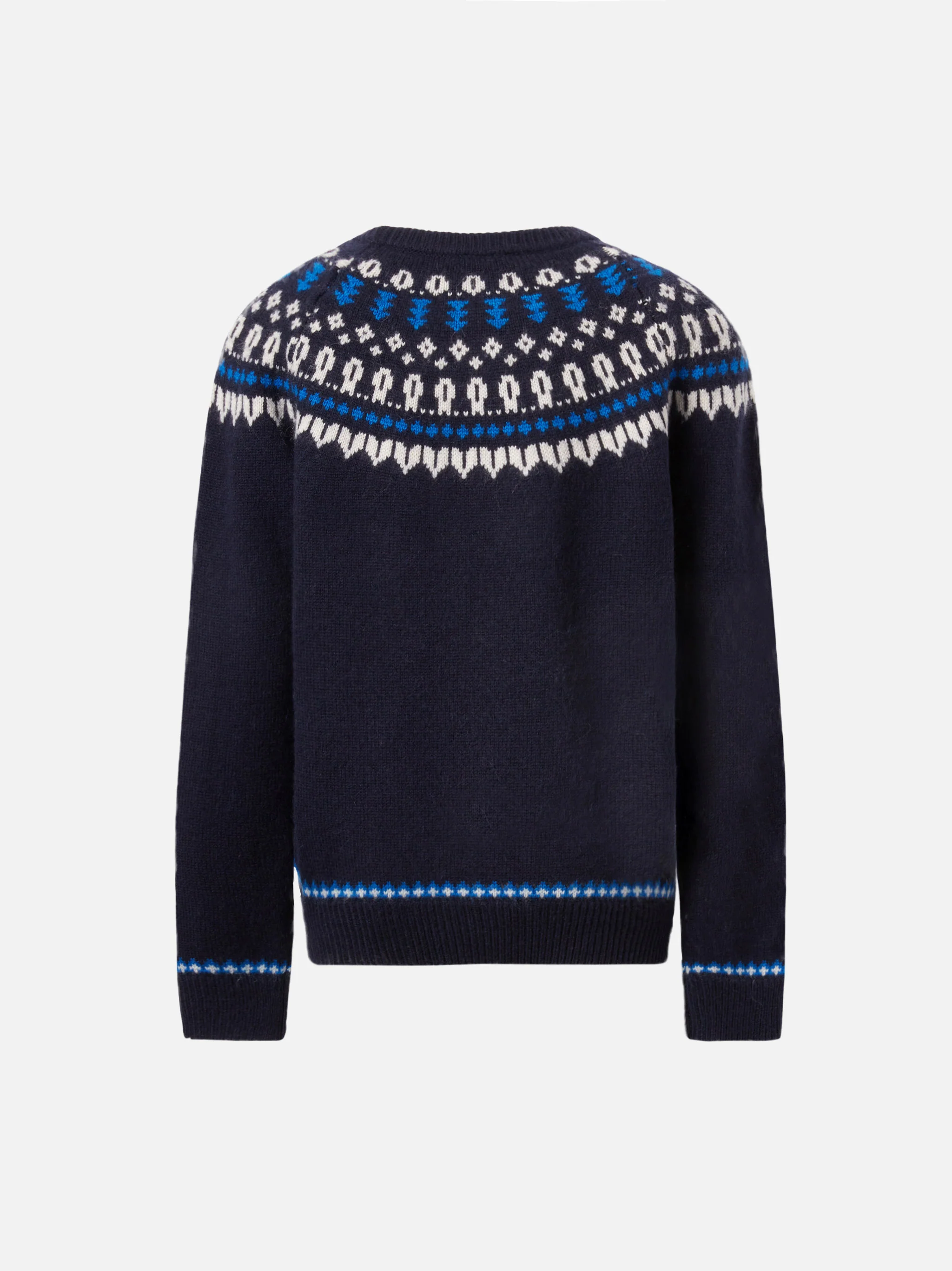 Alpaca sweater Douglas  with fair-isle jacquard - Image 3