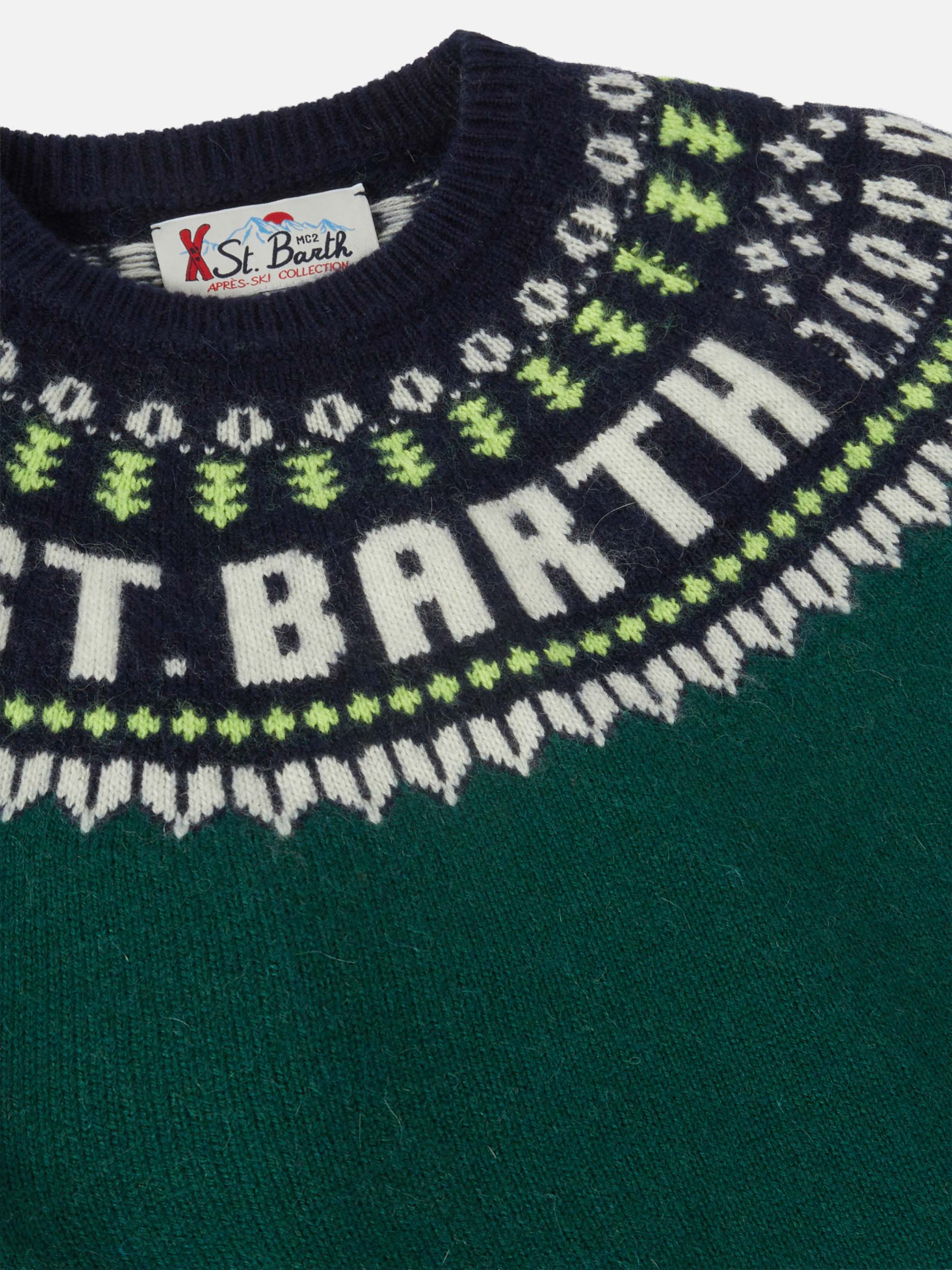 Alpaca sweater Douglas with fair-isle jacquard - Image 2
