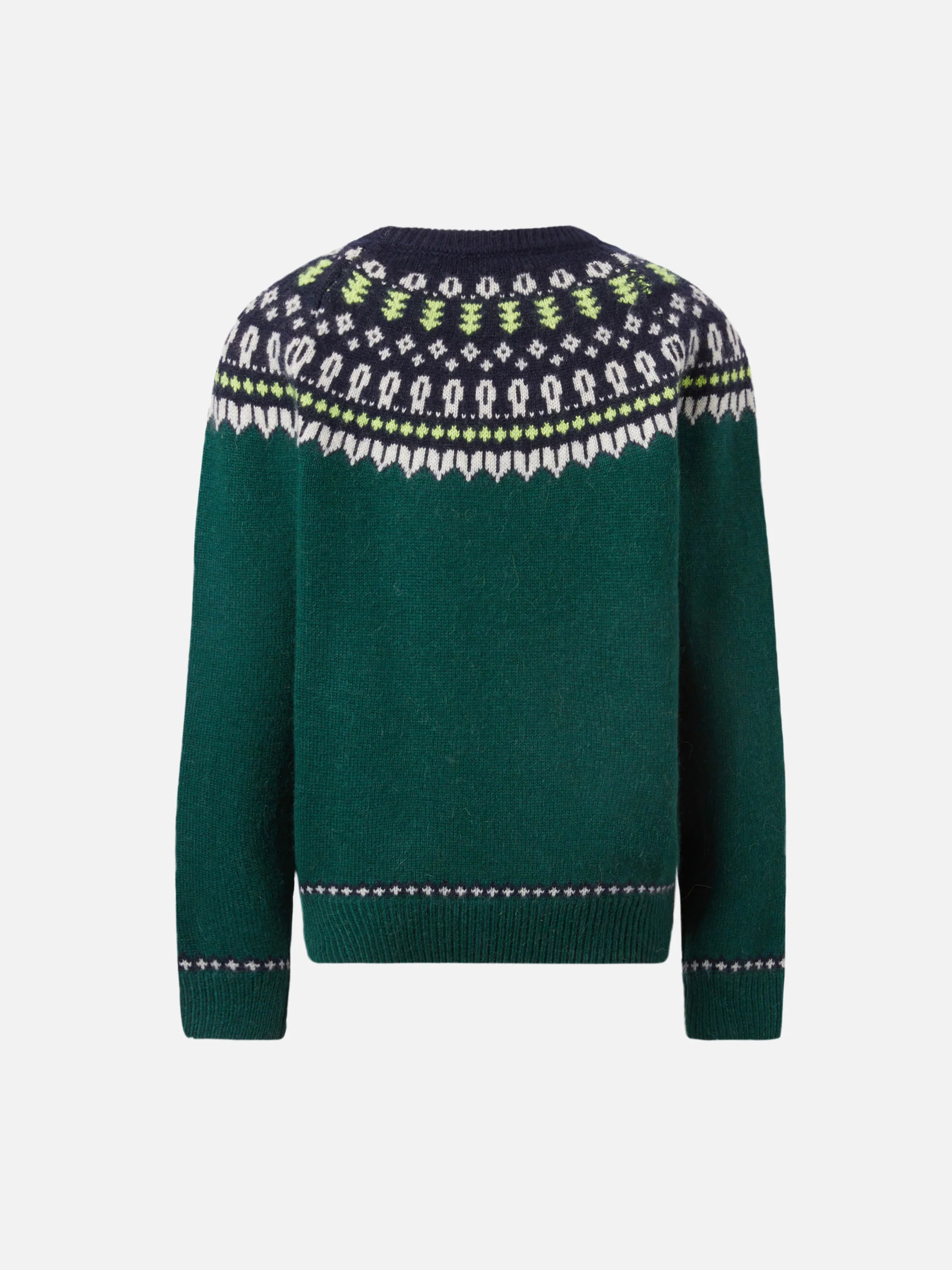 Alpaca sweater Douglas with fair-isle jacquard - Image 3