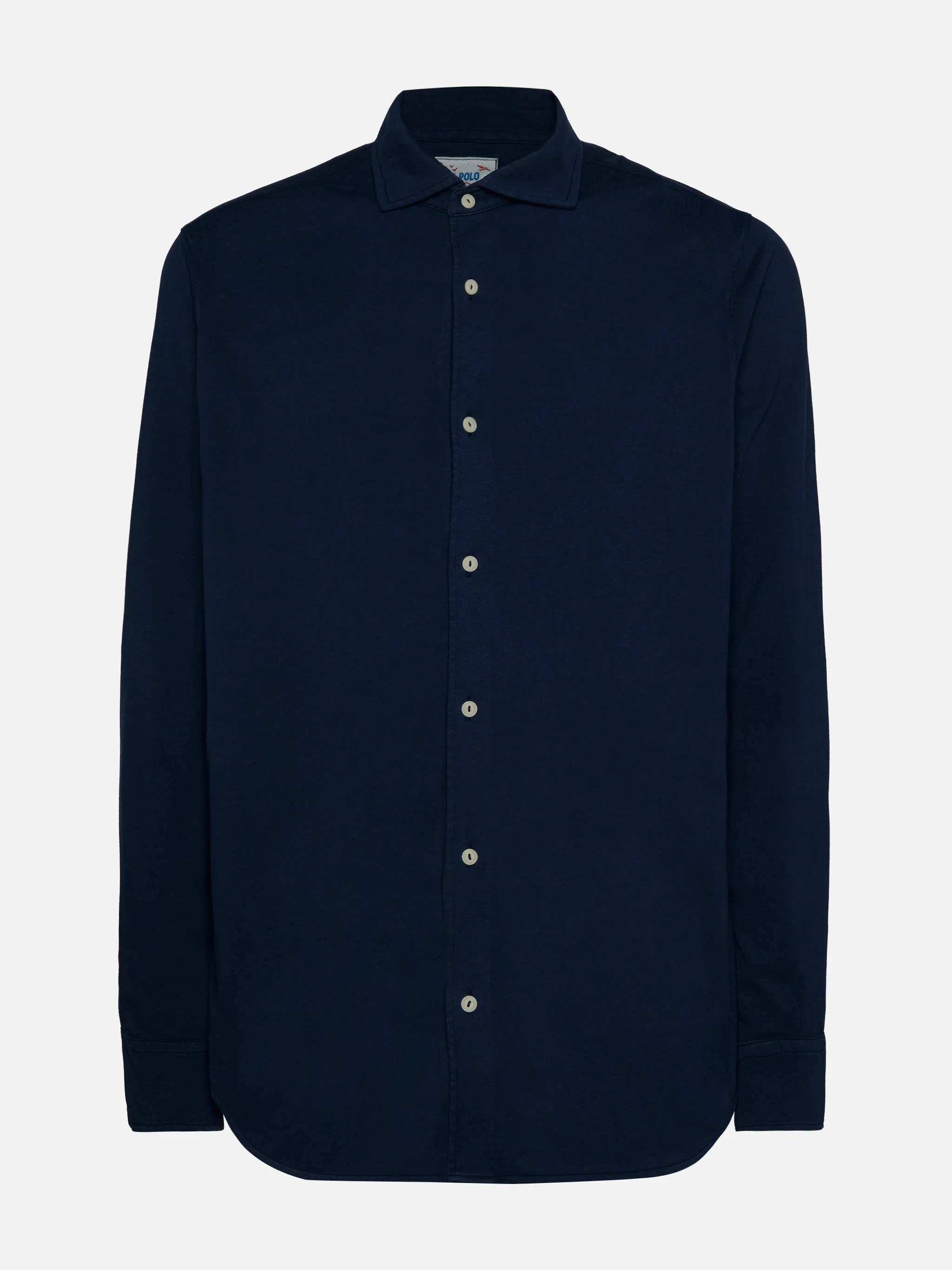 Amalfi navy blue jersey shirt - Image 4