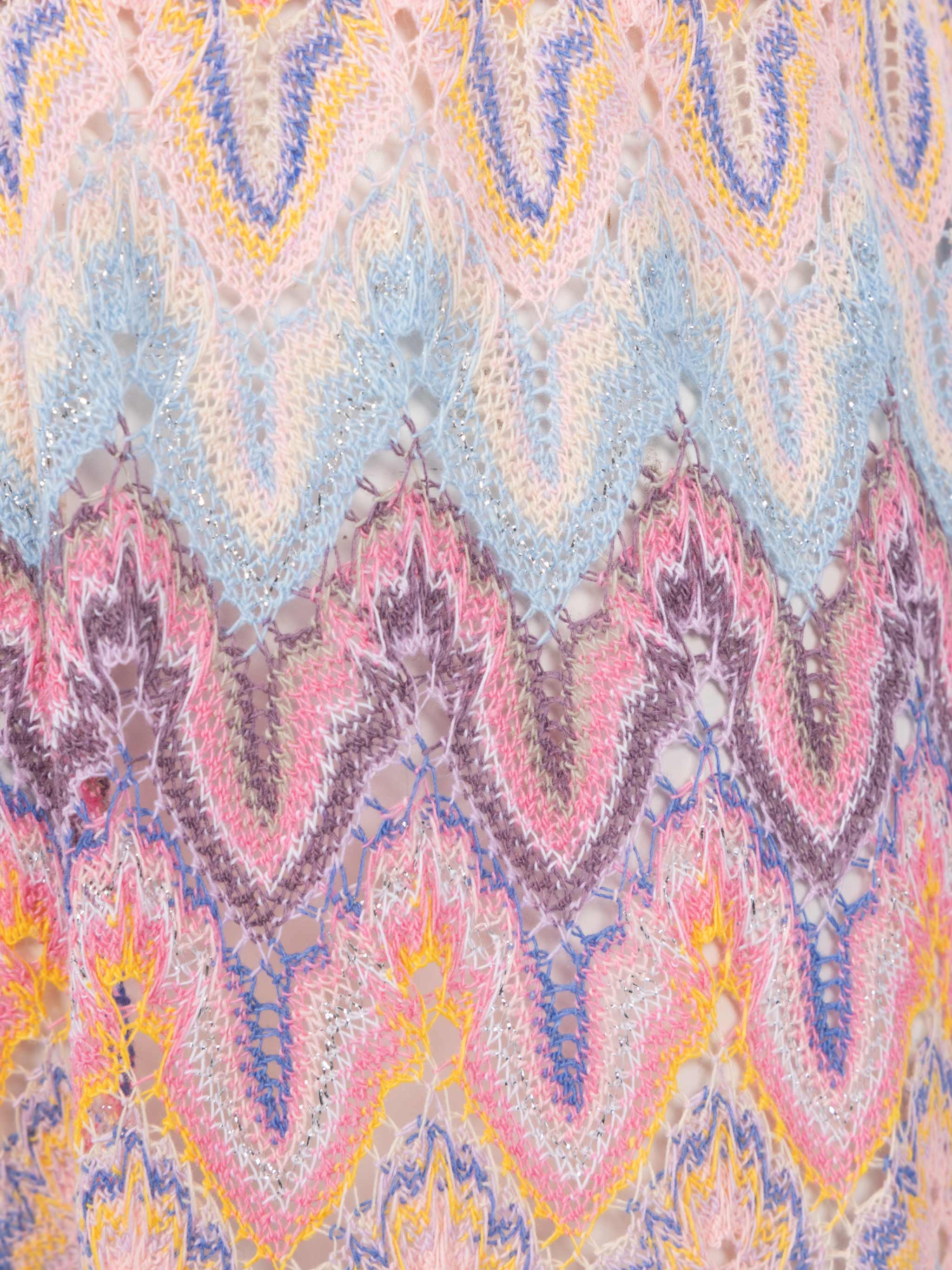 Amalia Jr raschel knit wide-leg pink trousers - Image 3