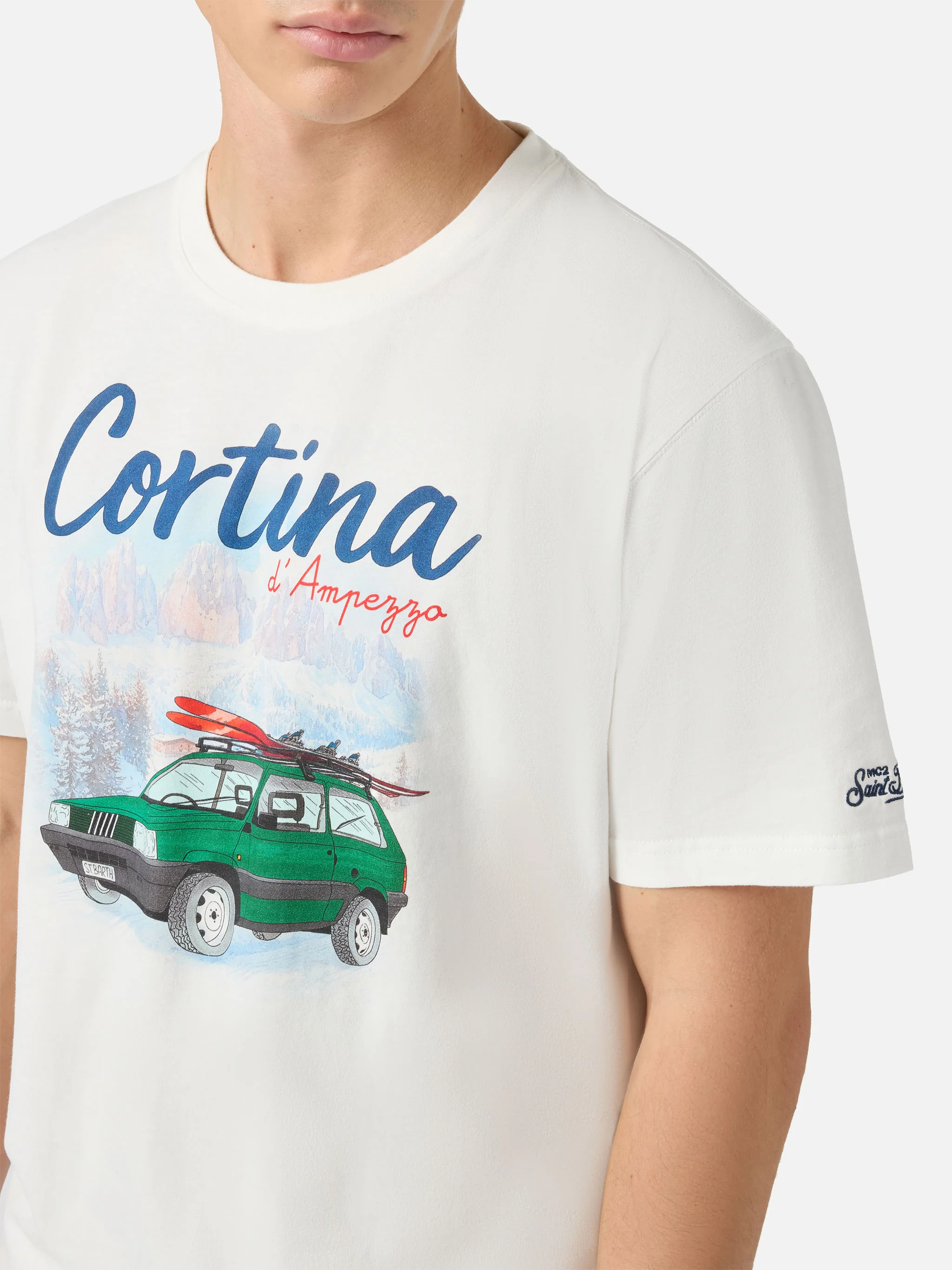 Arnott Warm t-shirt in organic warm-touch cotton with Panda Cortina print - Image 2