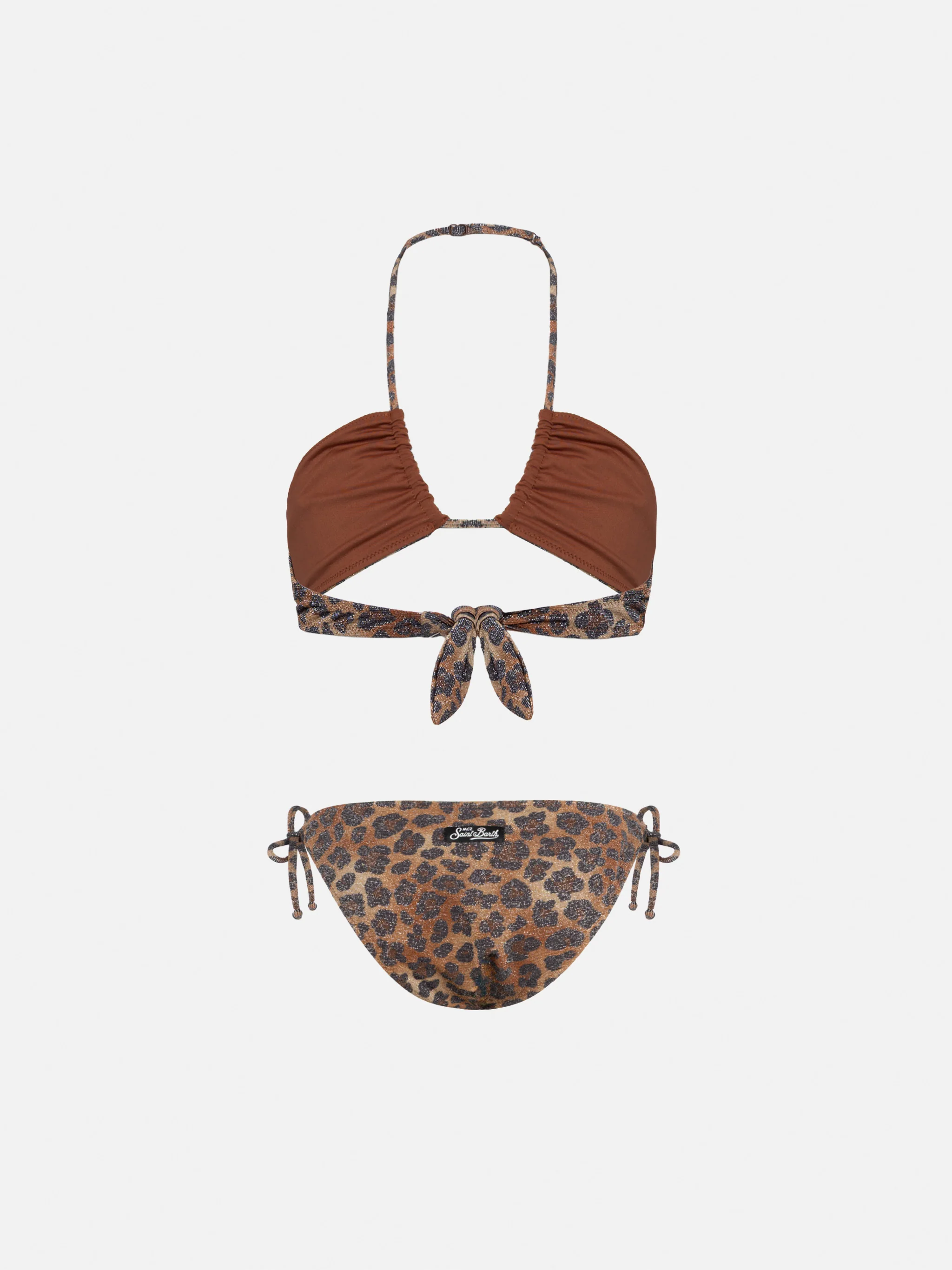 Aryanna animalier lurex bandeau bikini - Image 2