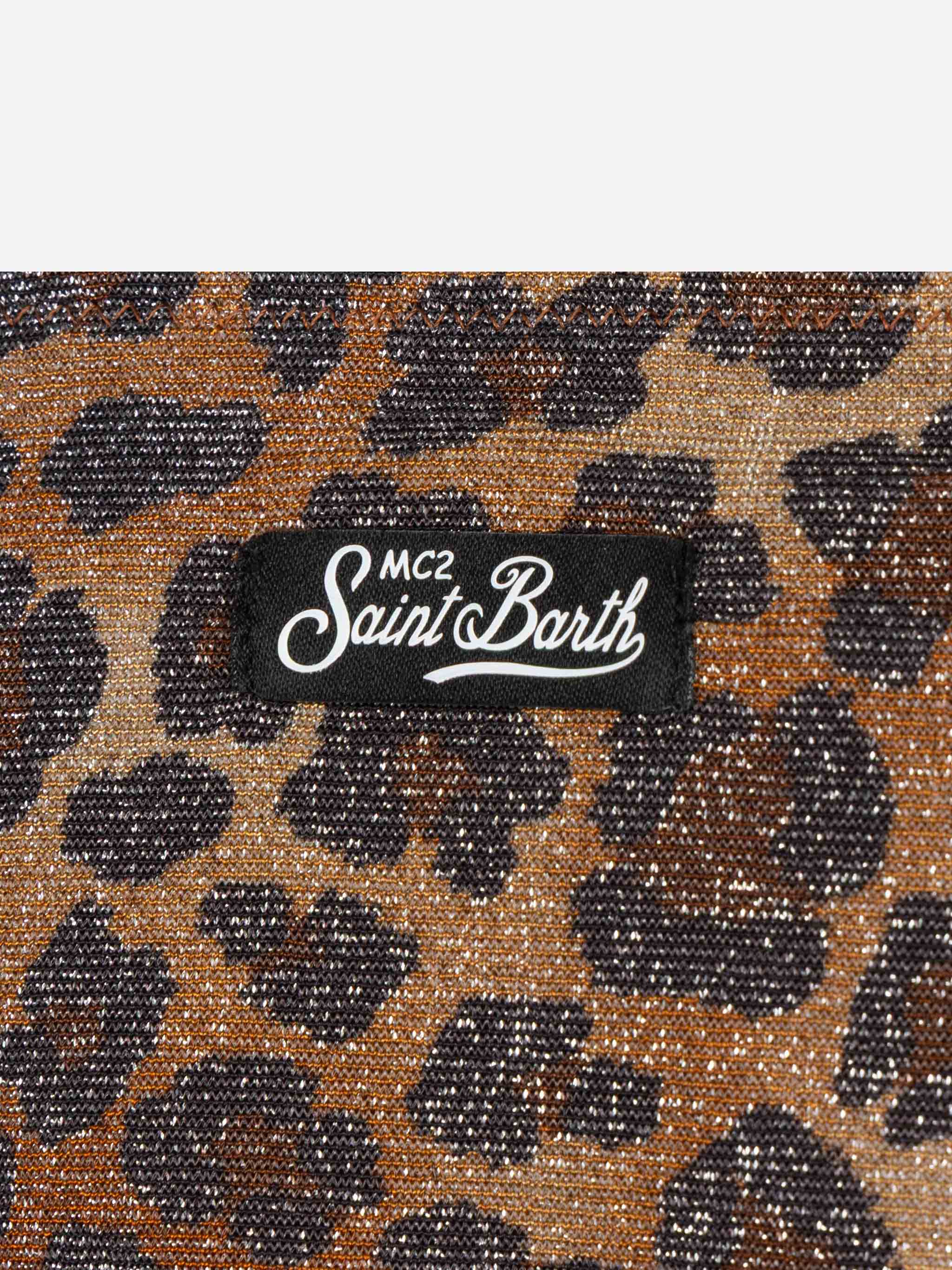 Aryanna animalier lurex bandeau bikini - Image 3