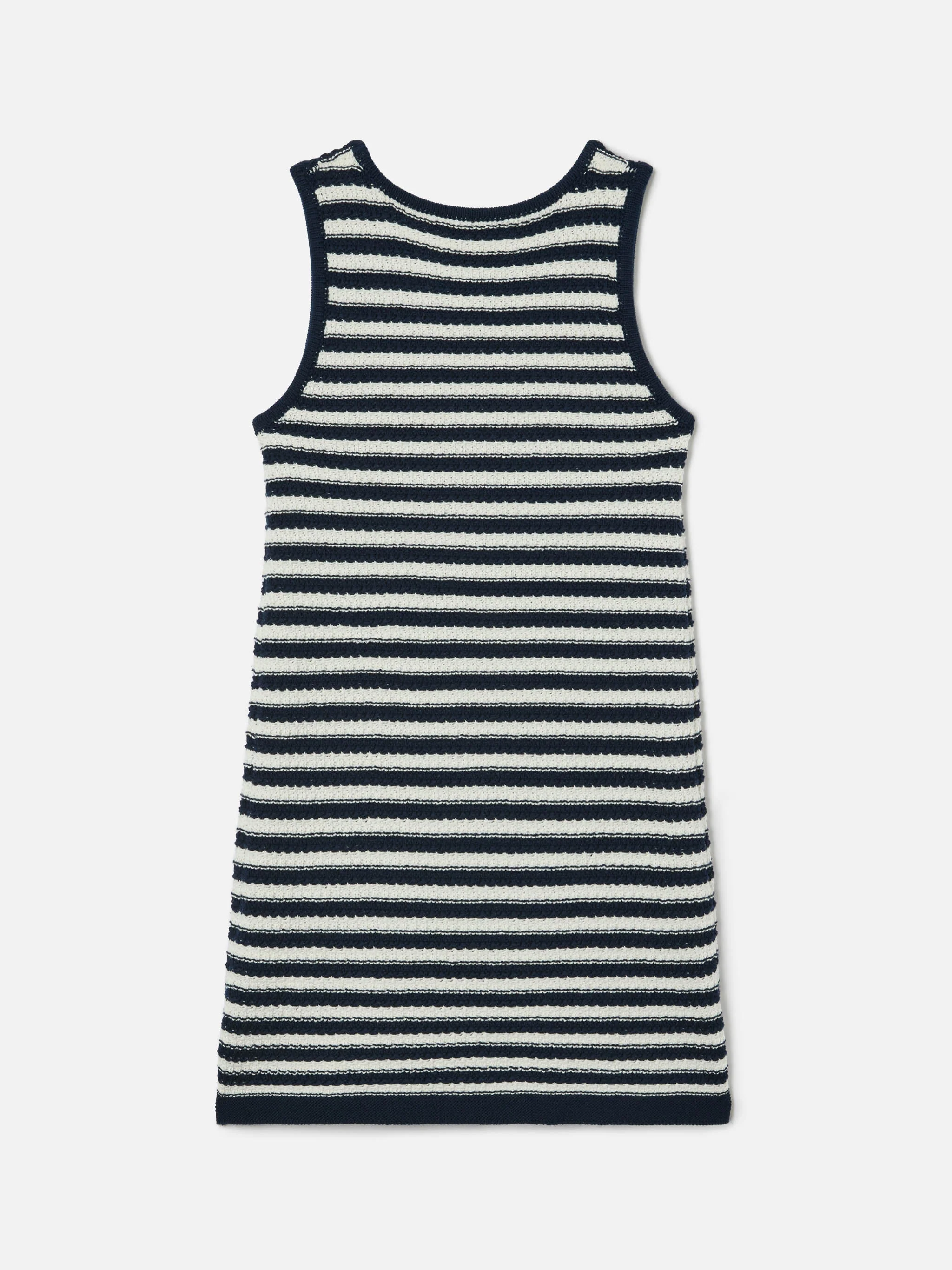 Audie pure cotton striped dress with logo embroidery and sea details - Image 3