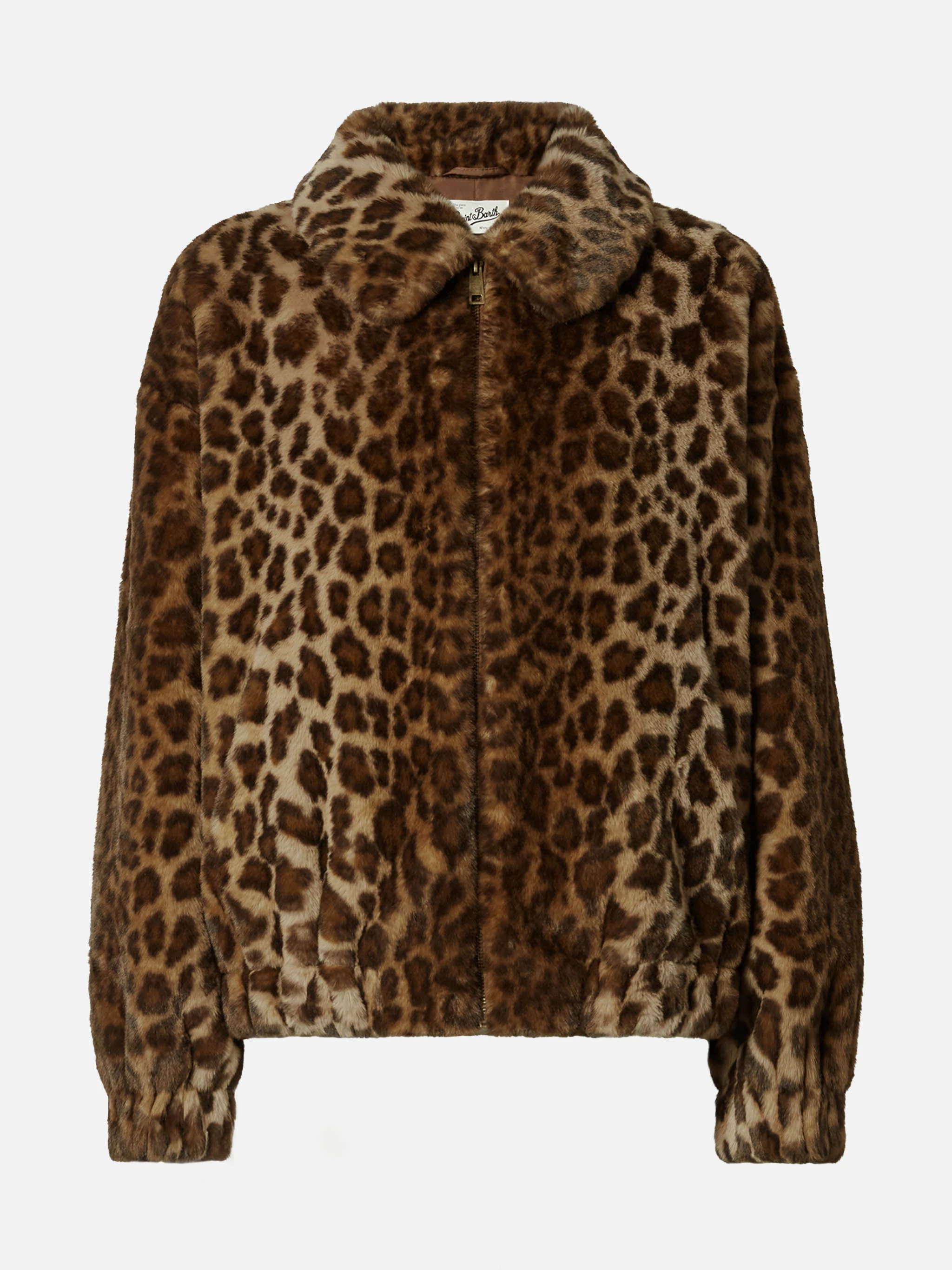 Aveline faux-fur jacket with leopard print - Image 6