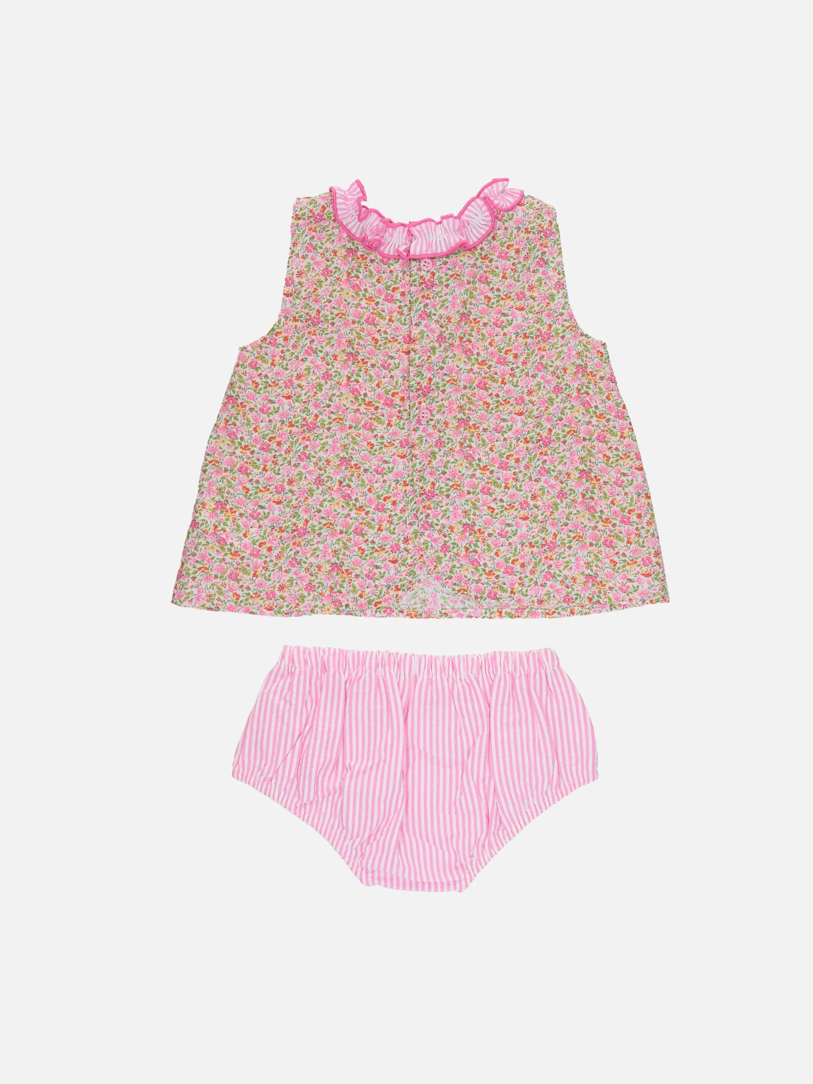 Baby Hanna Rose cotton dress Abbie with top and bloomers | MADE WITH LIBERTY FABRIC - Image 2