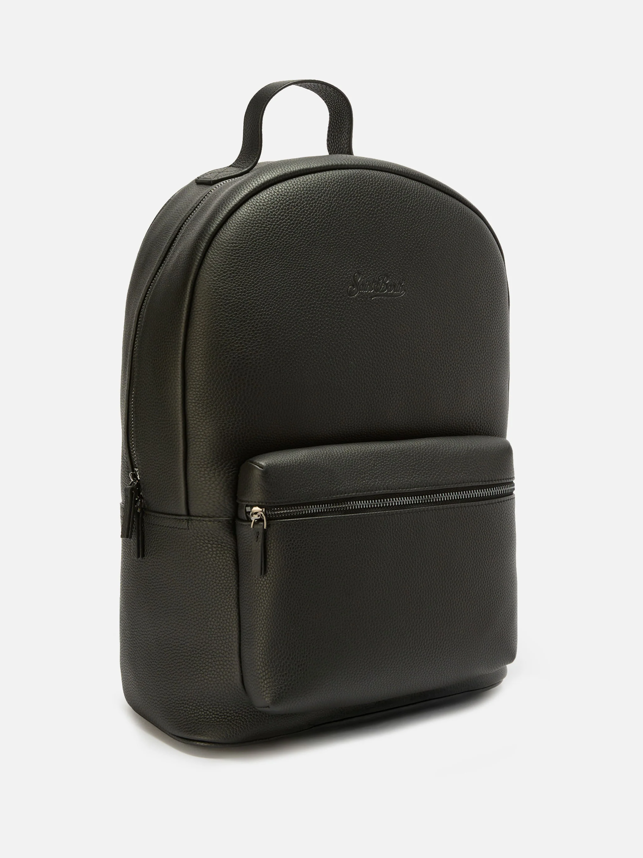 Backpack in black leather - Image 3