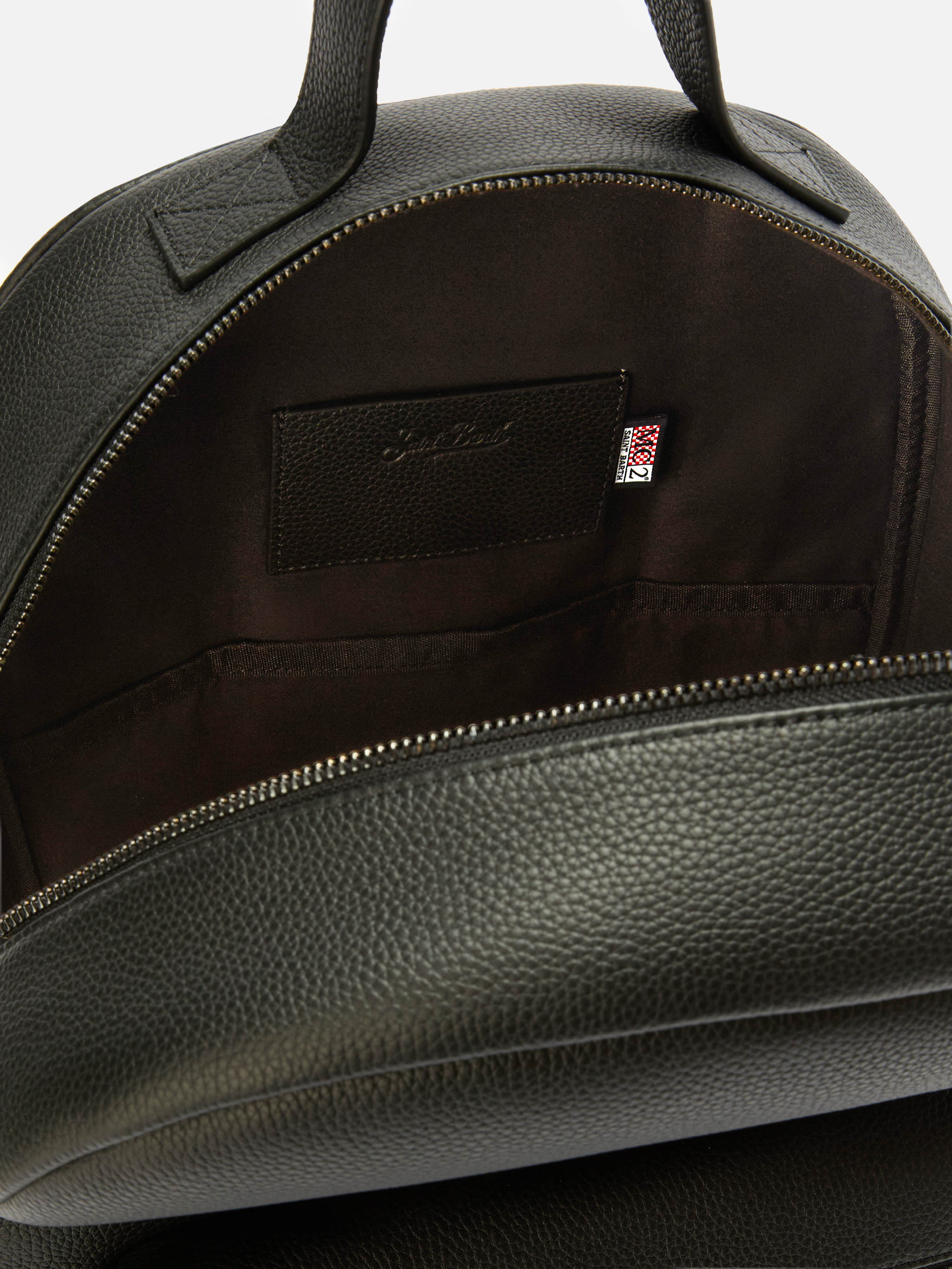 Backpack in black leather - Image 5