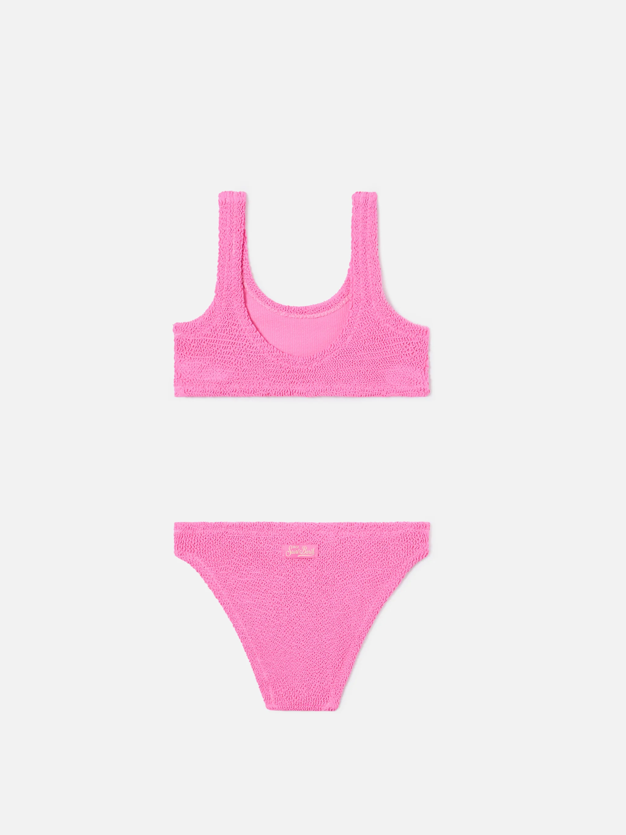 Baker crinkle bikini in dark pink - Image 2