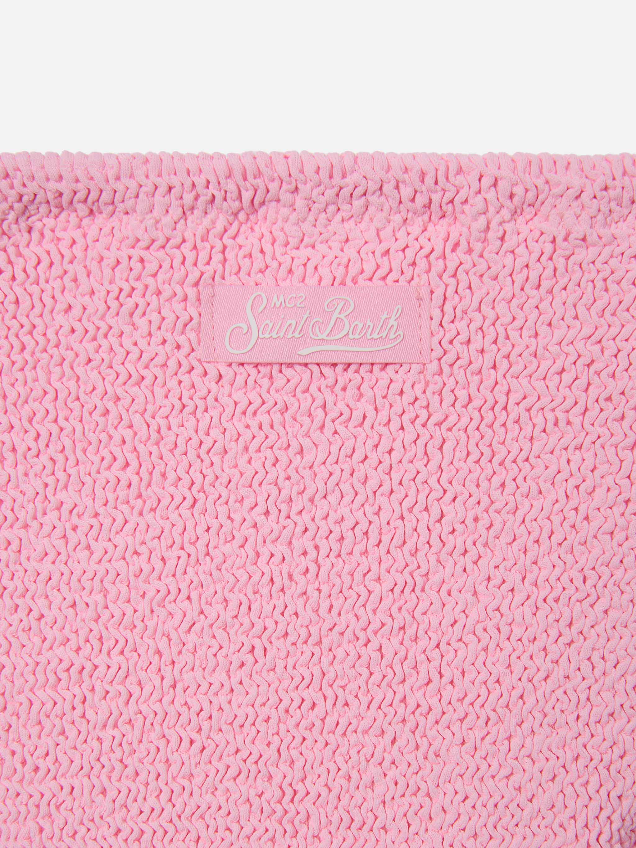 Baker crinkle bikini in light pink - Image 3