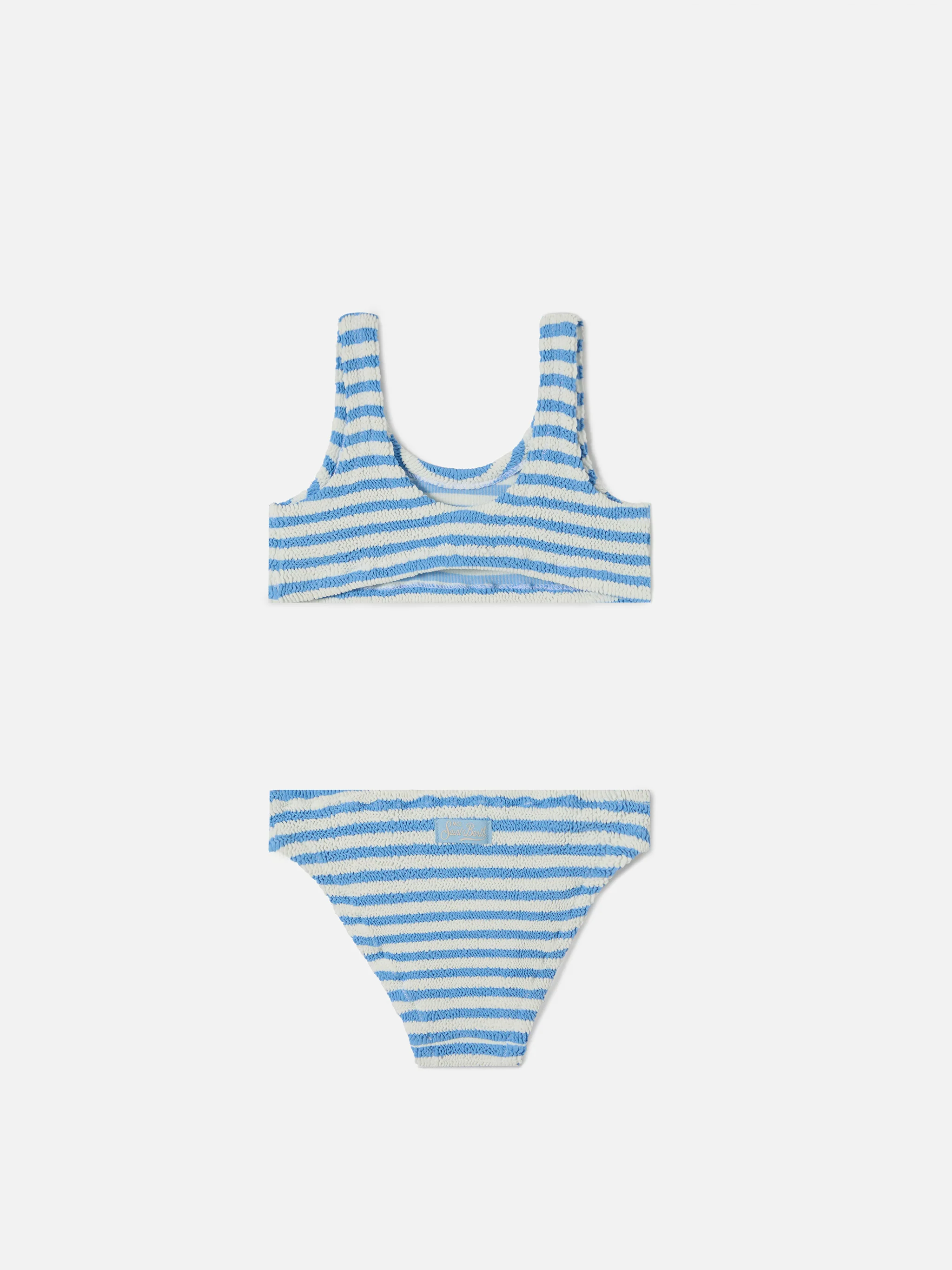 Baker crinkle bikini with blue stripes - Image 2