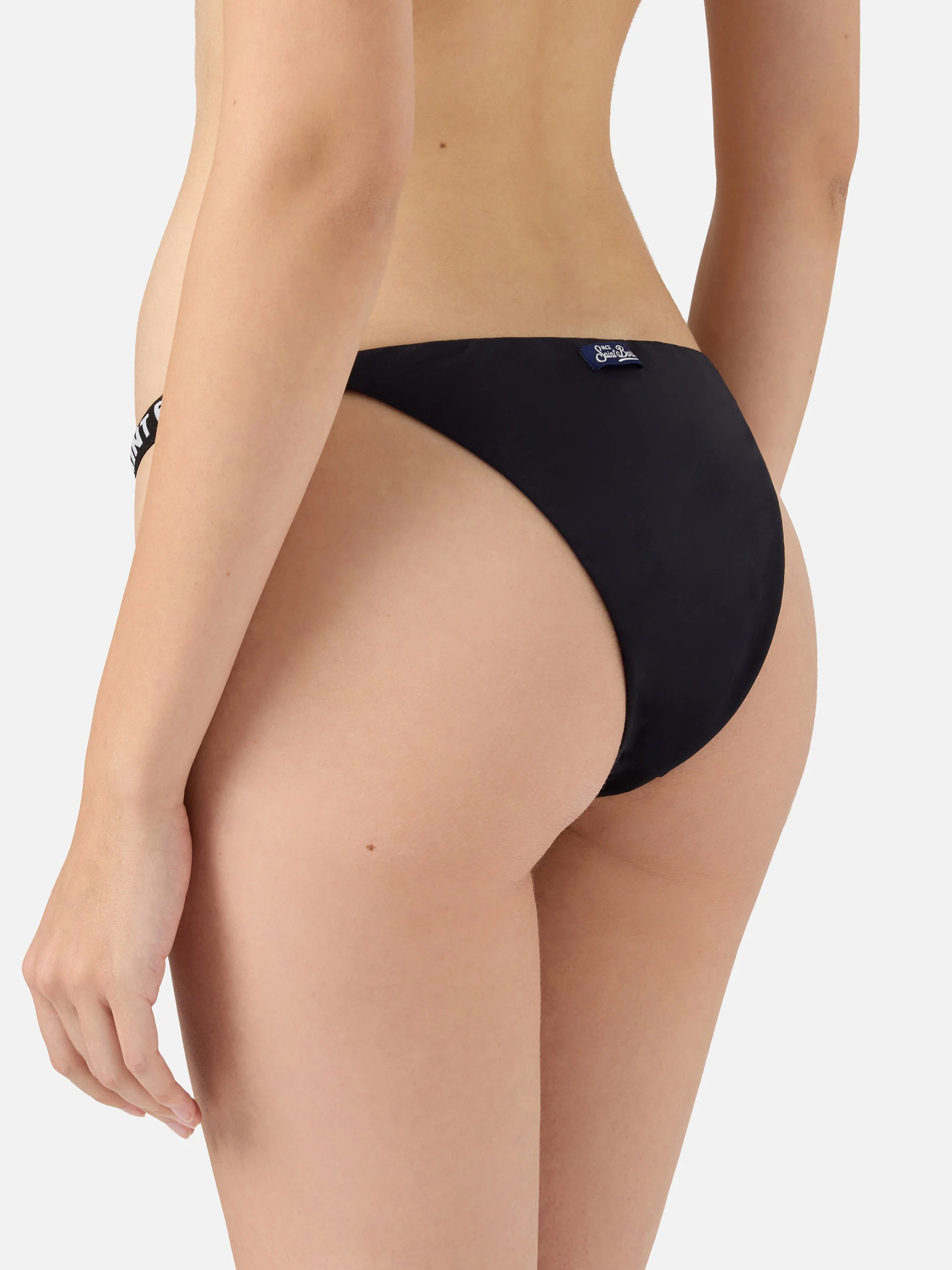 Woman black cheeky swim briefs - Image 2