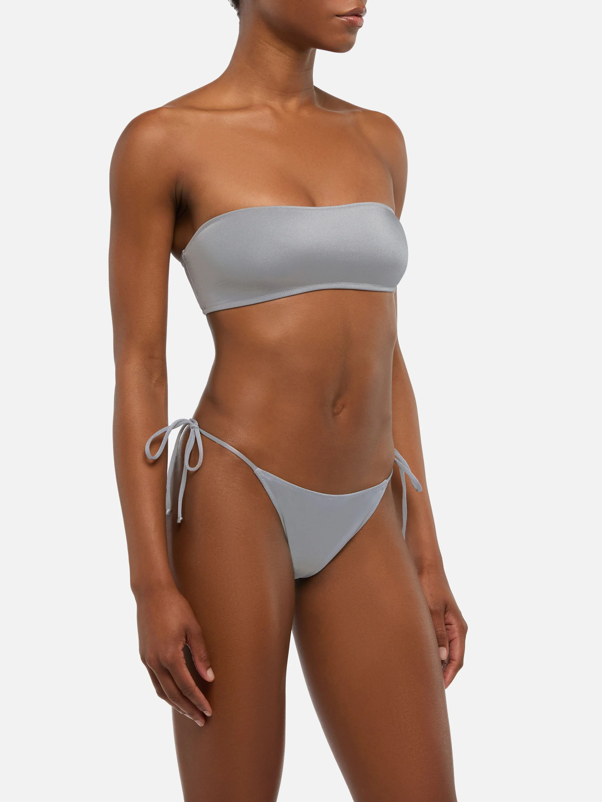 Bandeau bikini Rebby Marielle in shimmer grey - Image 2