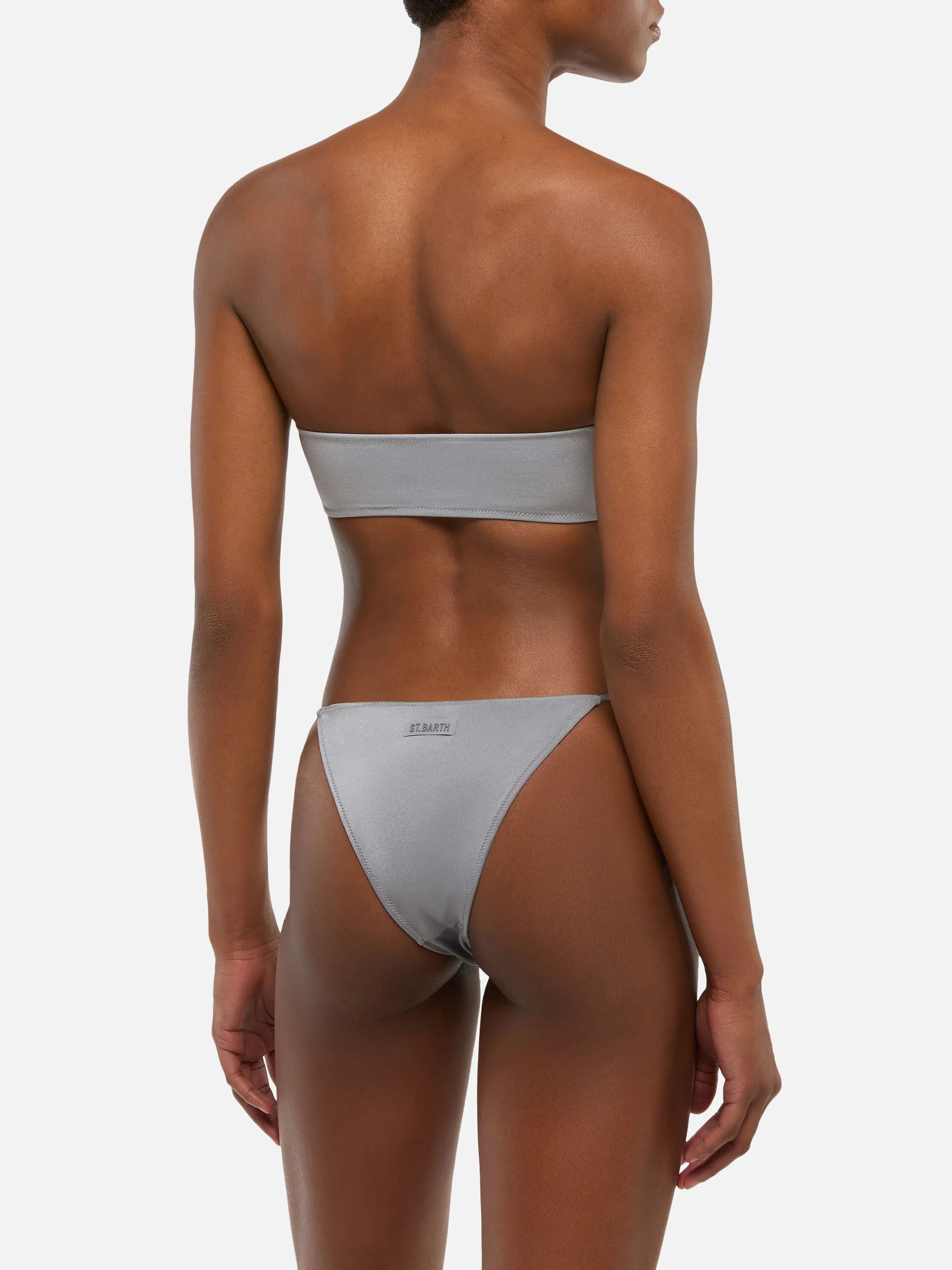 Bandeau bikini Rebby Marielle in shimmer grey - Image 4