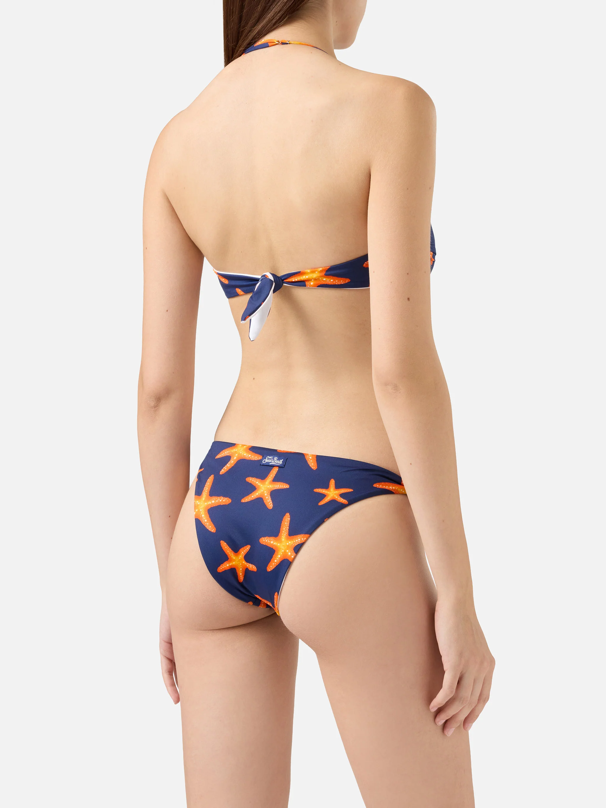 Bandeau bikini Tiarè Yali with starfish print - Image 4