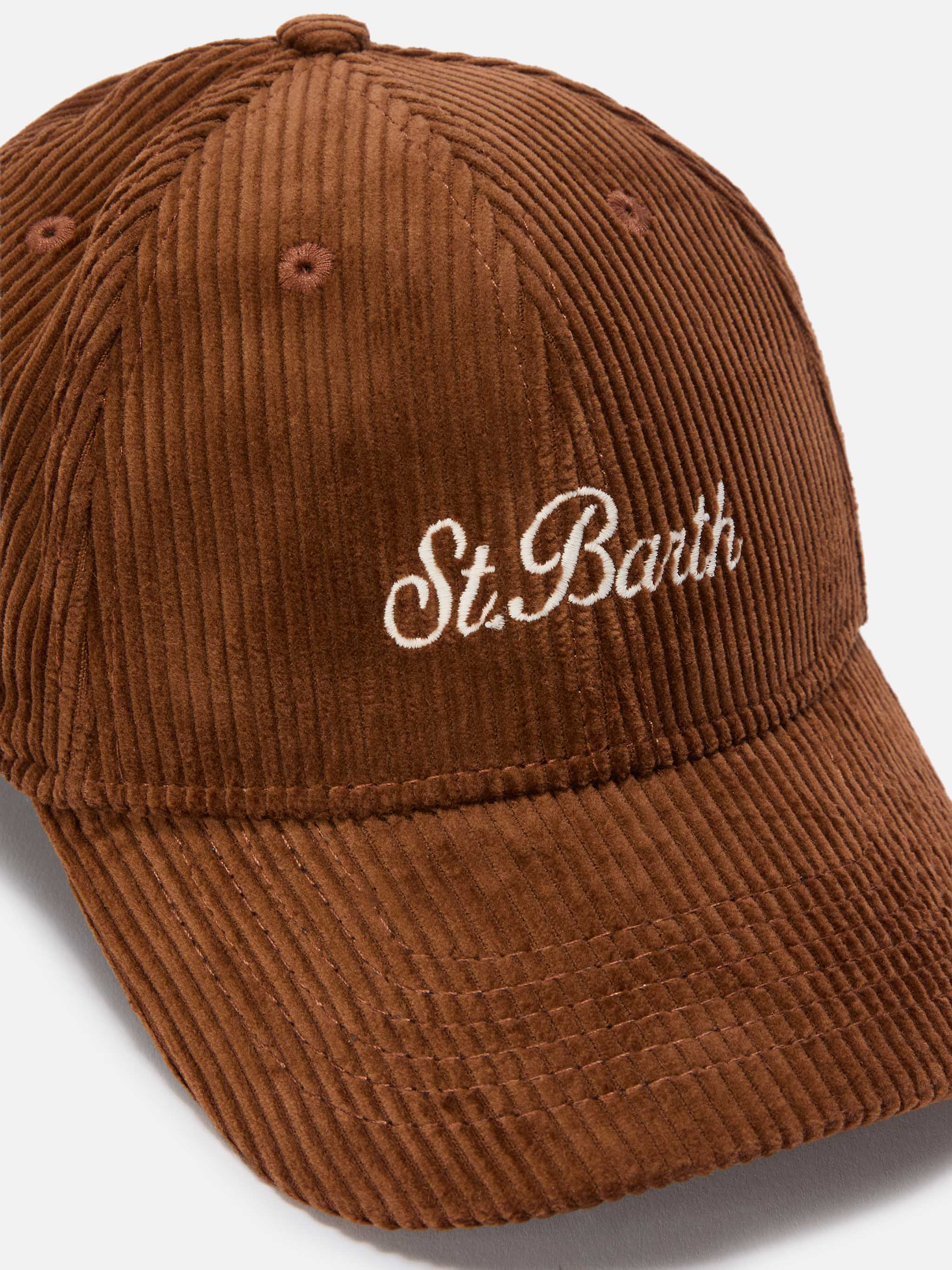 Baseball Cap Corduroy in camel corduroy velvet - Image 2