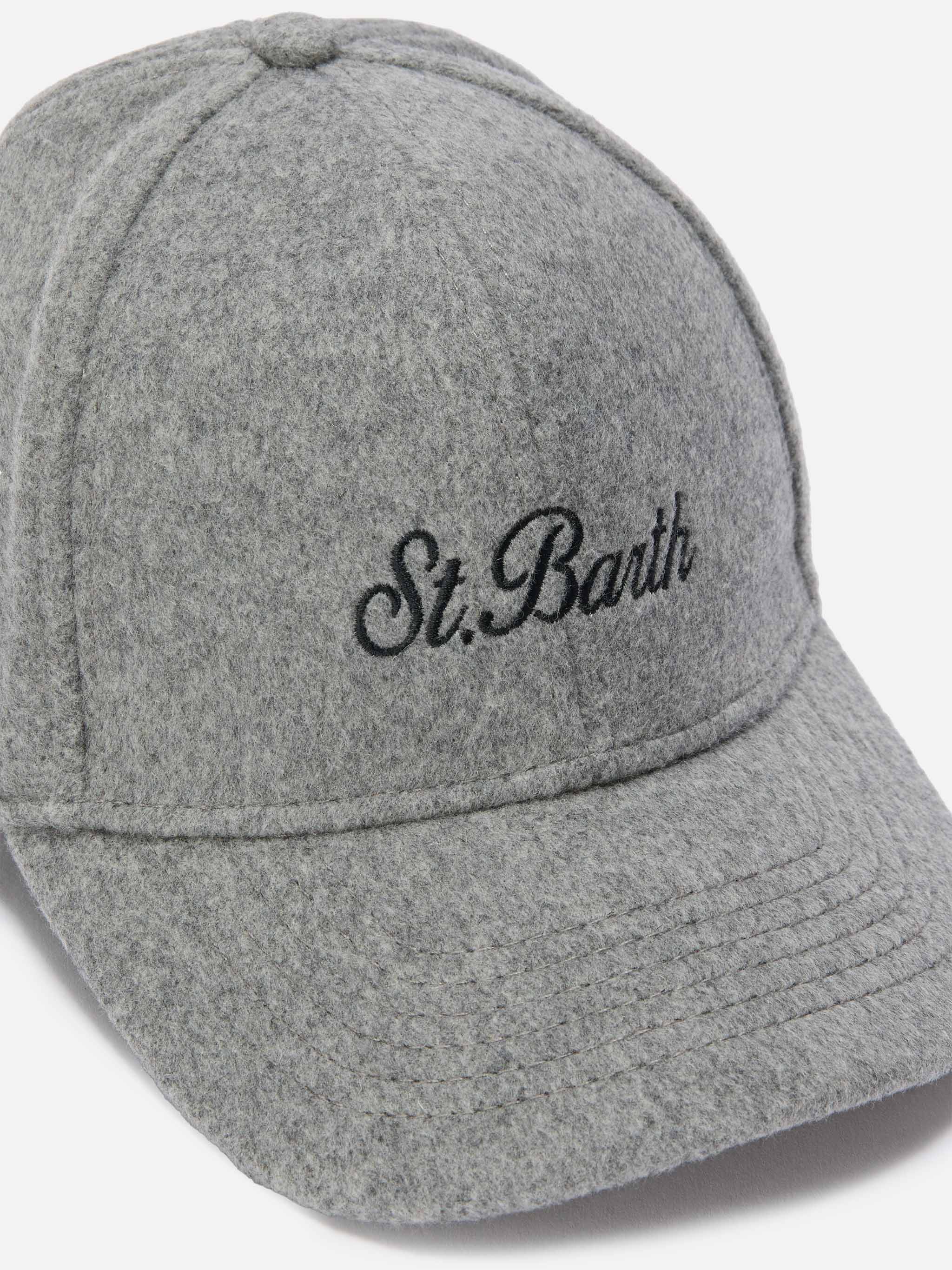 Baseball Cap Felt in gray wool blend - Image 2