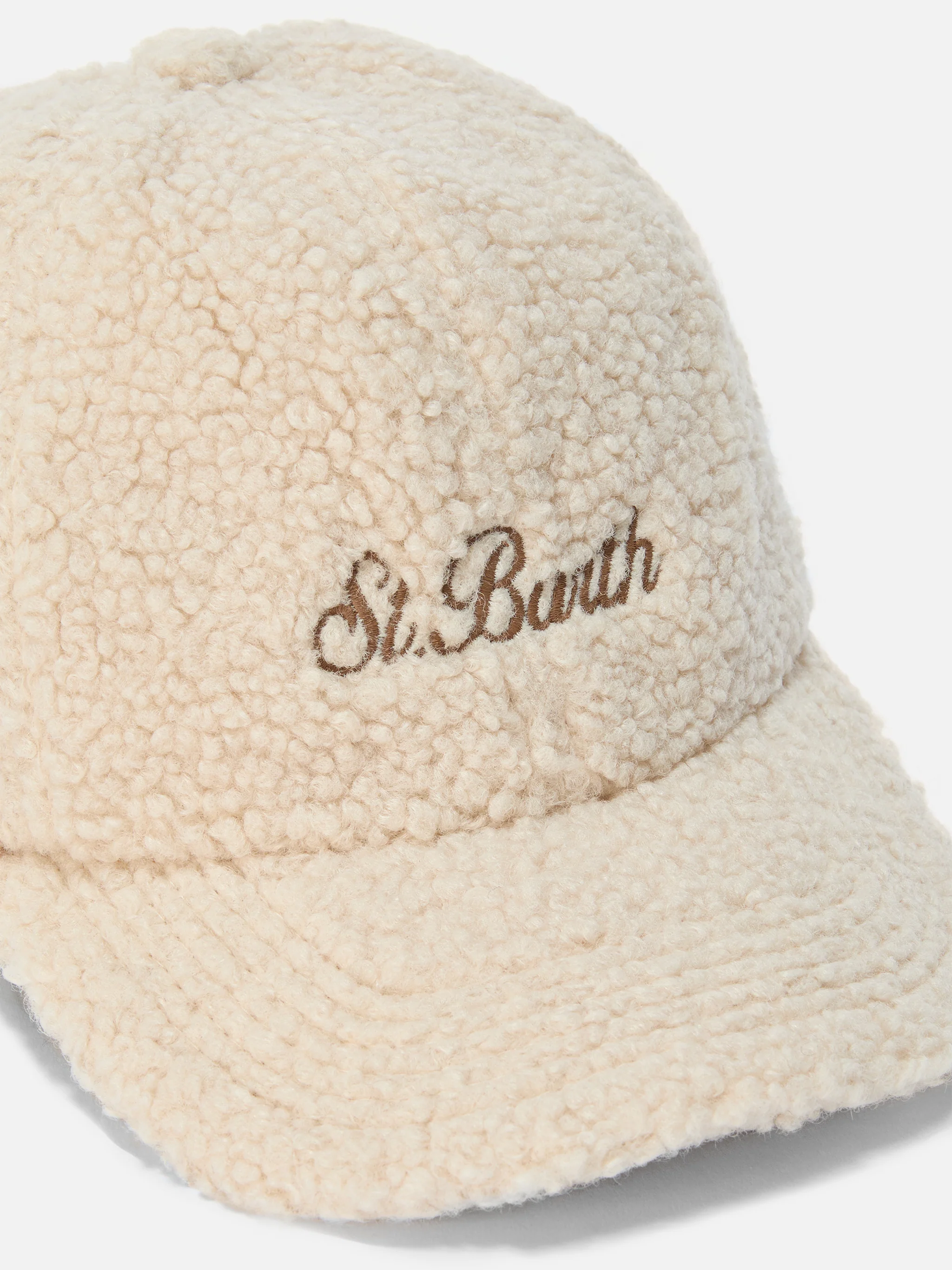 Baseball Cap in beige sherpa - Image 2