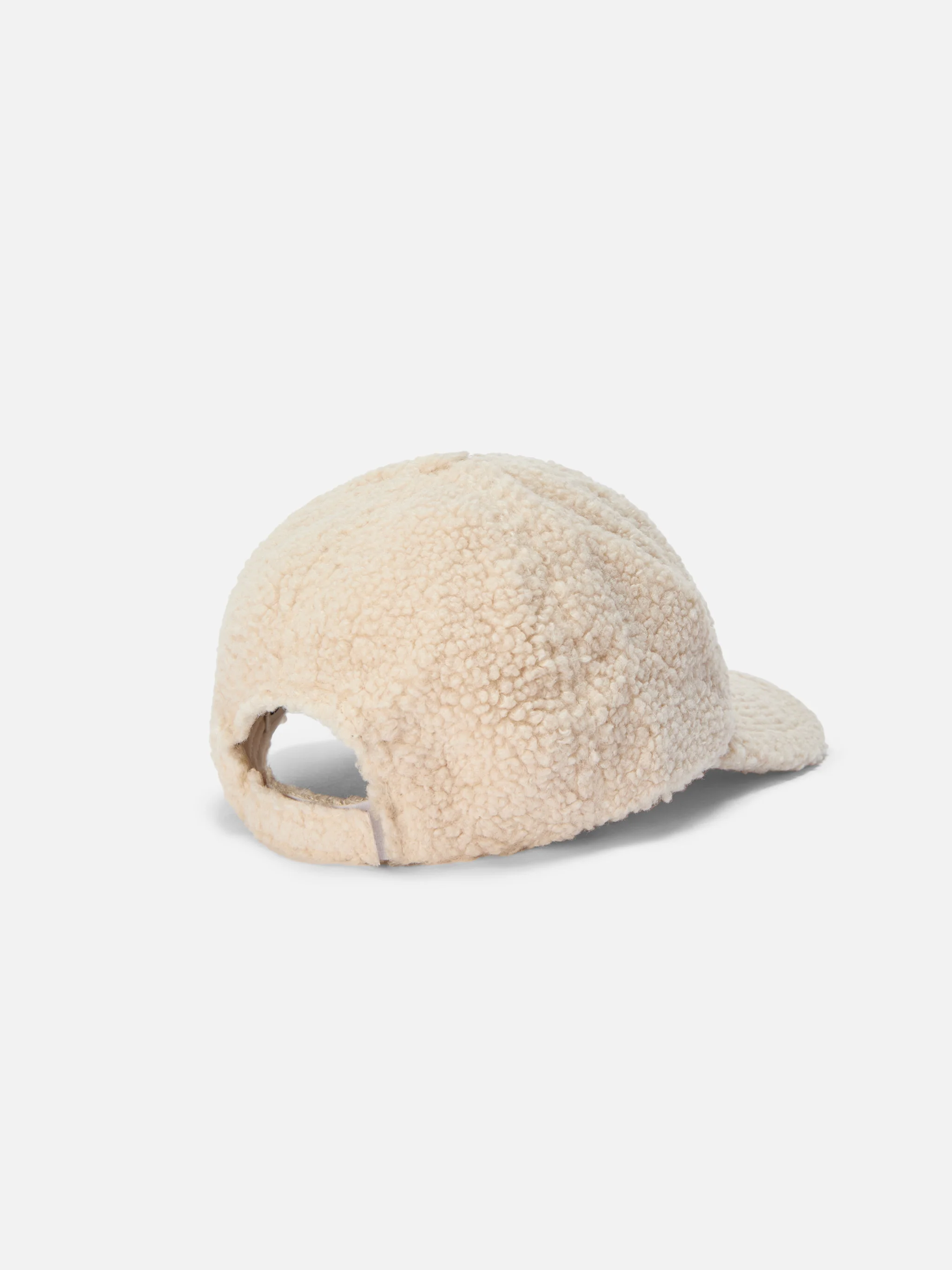 Baseball Cap in beige sherpa - Image 3