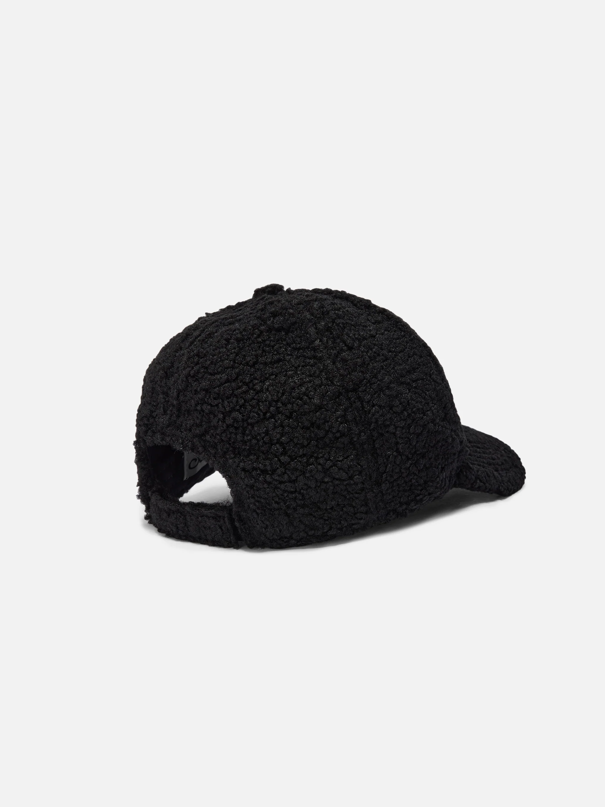 Baseball Cap in black sherpa - Image 3