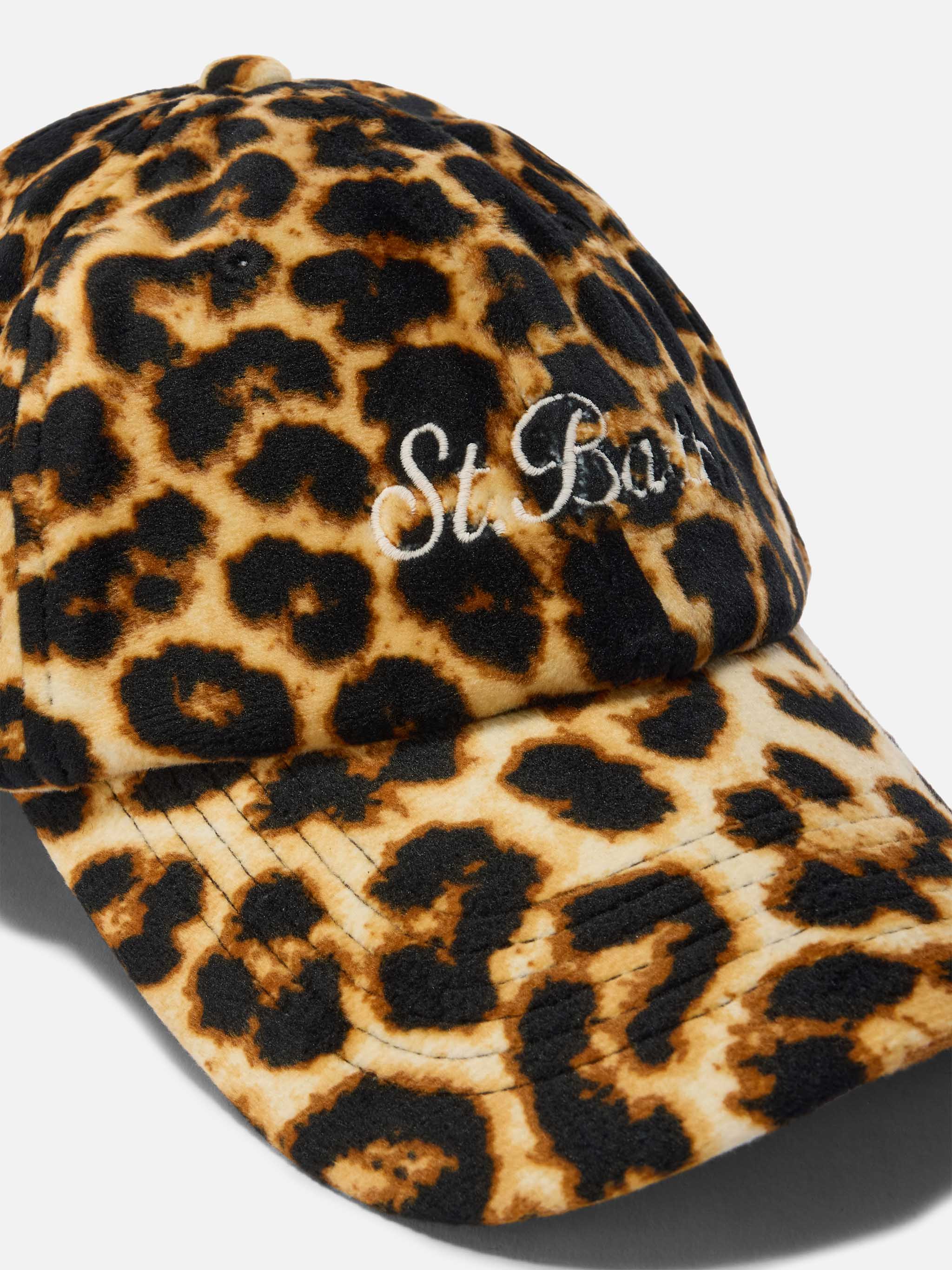 Baseball Cap Velvet in leopard-print velvet - Image 2