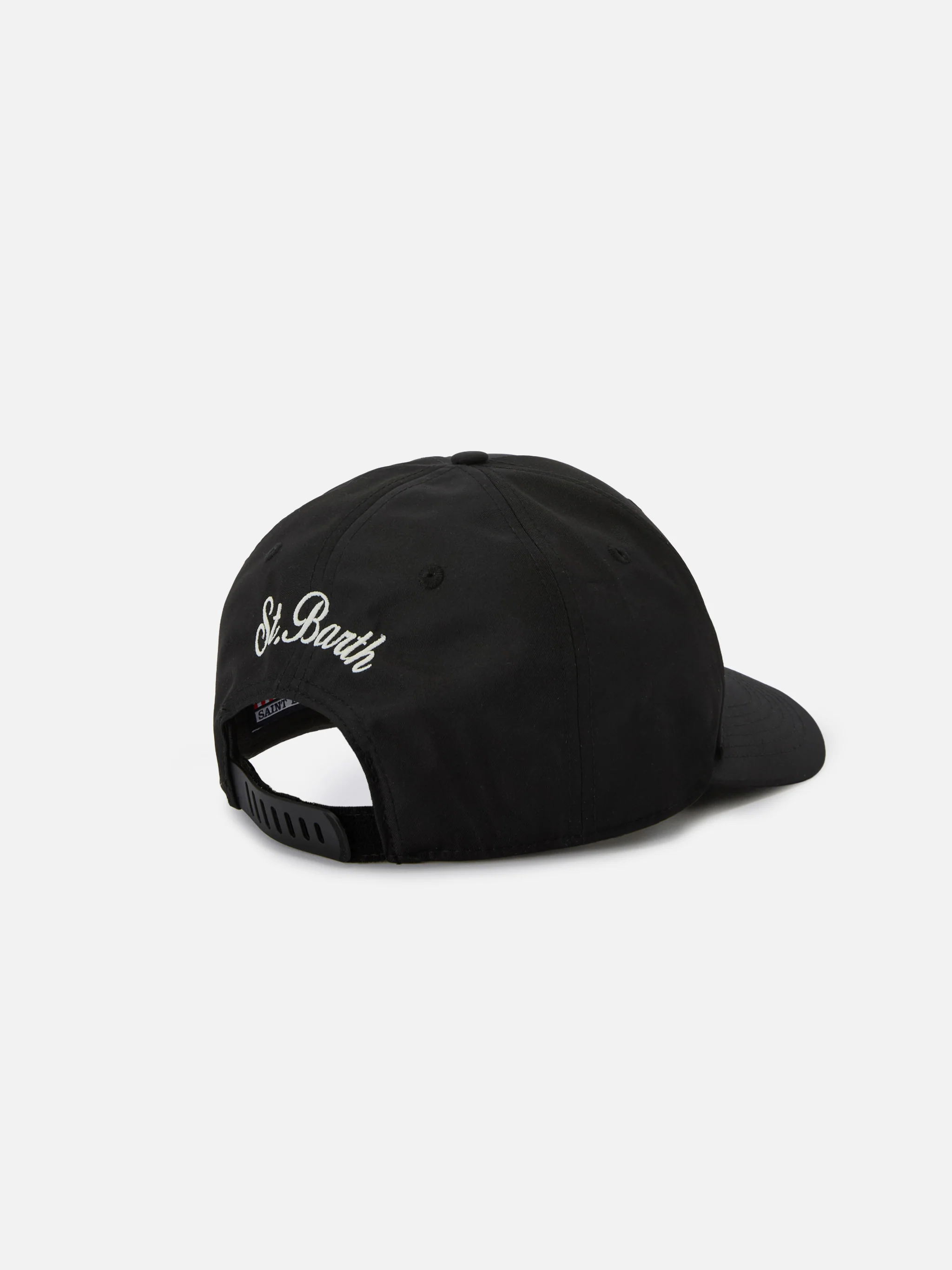 Baseball cap with visor in black with Cigarette embroidery | Special Edition - Image 3