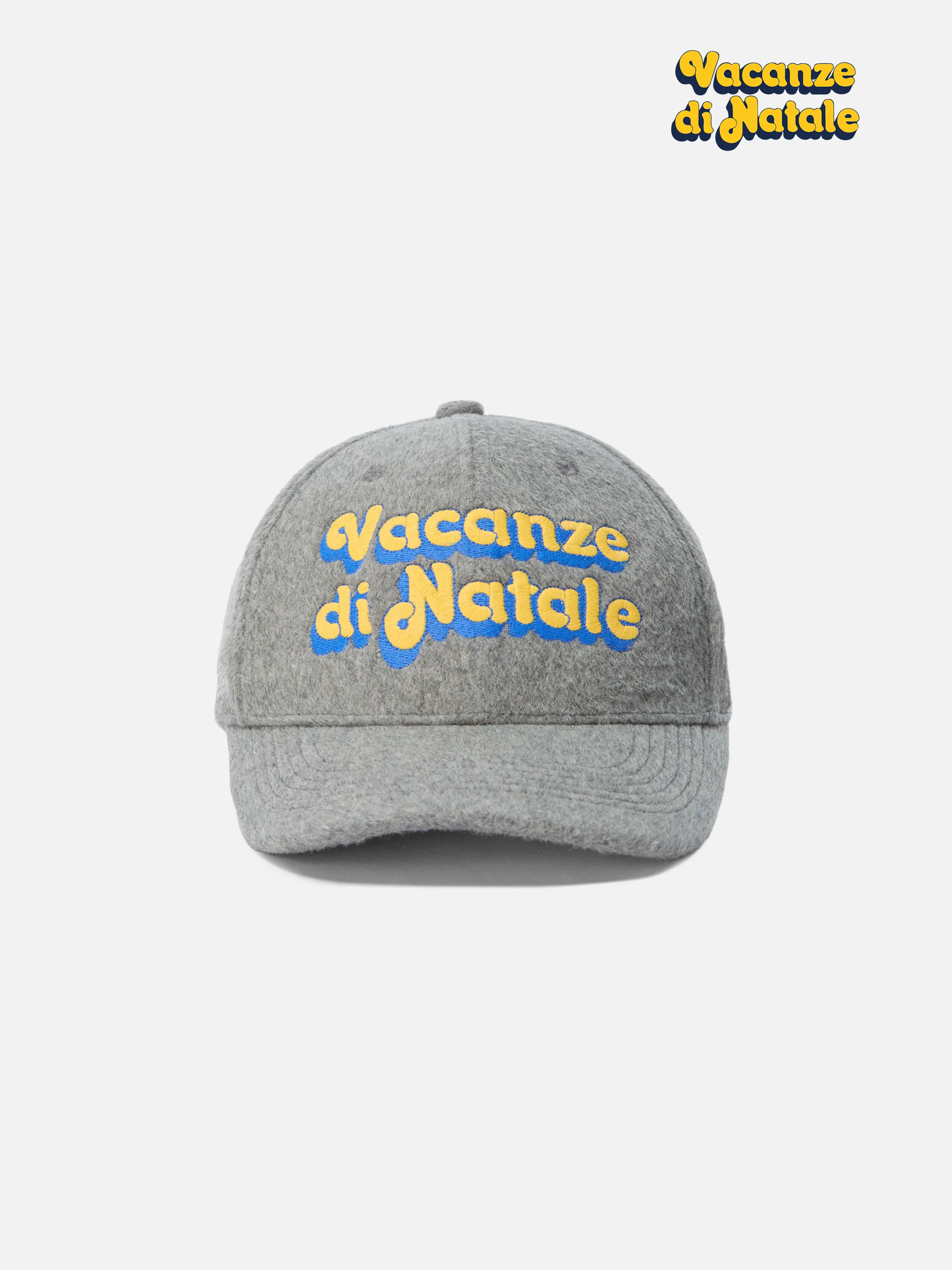 Baseball Cap Wool in wool blend with Christmas Vacation embroidery | VACANZE DI NATALE SPECIAL EDITION - Image 4