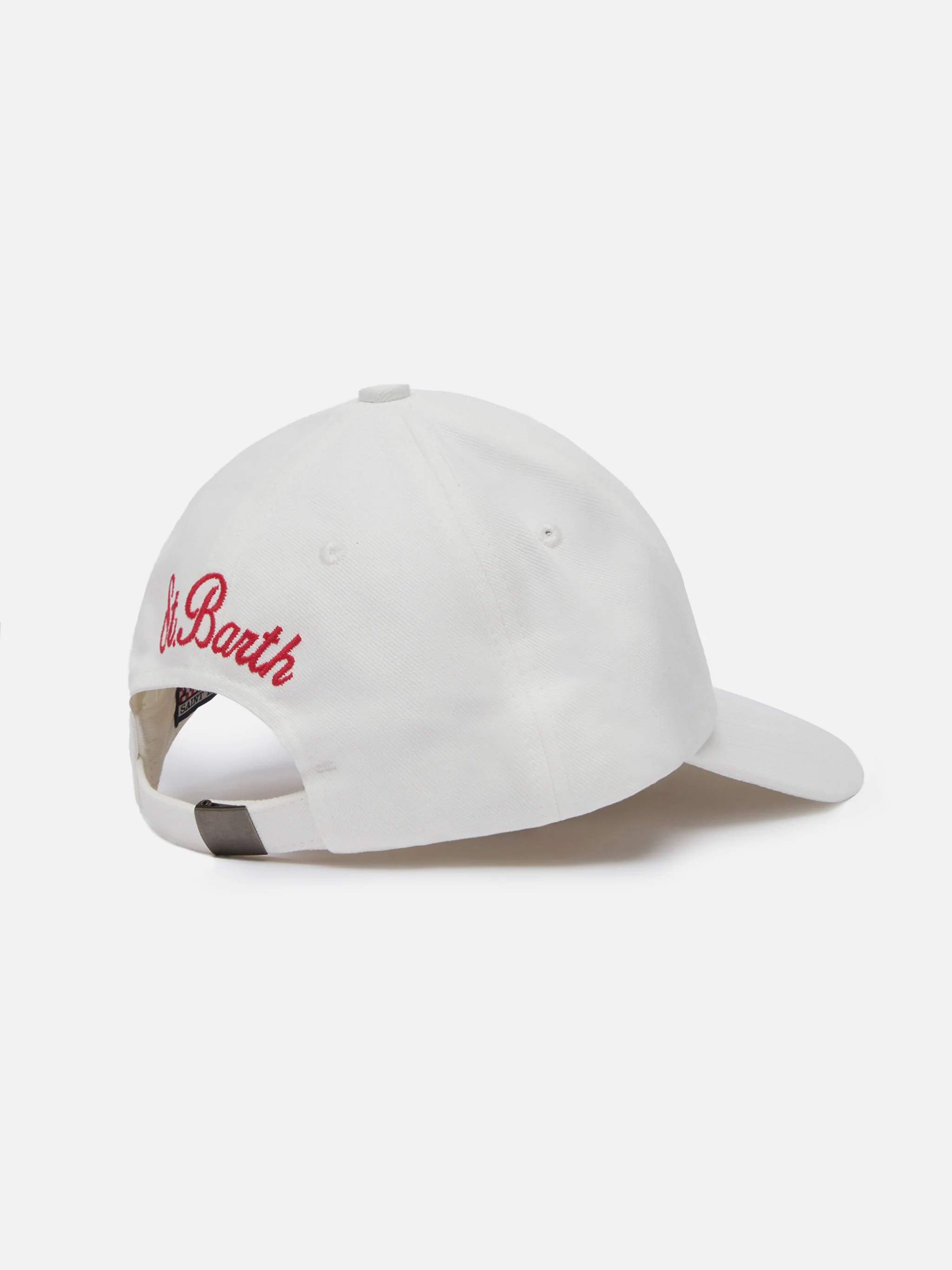 Baseball white cotton cap with embroidery | SAPORE DI MARE SPECIAL EDITION - Image 3