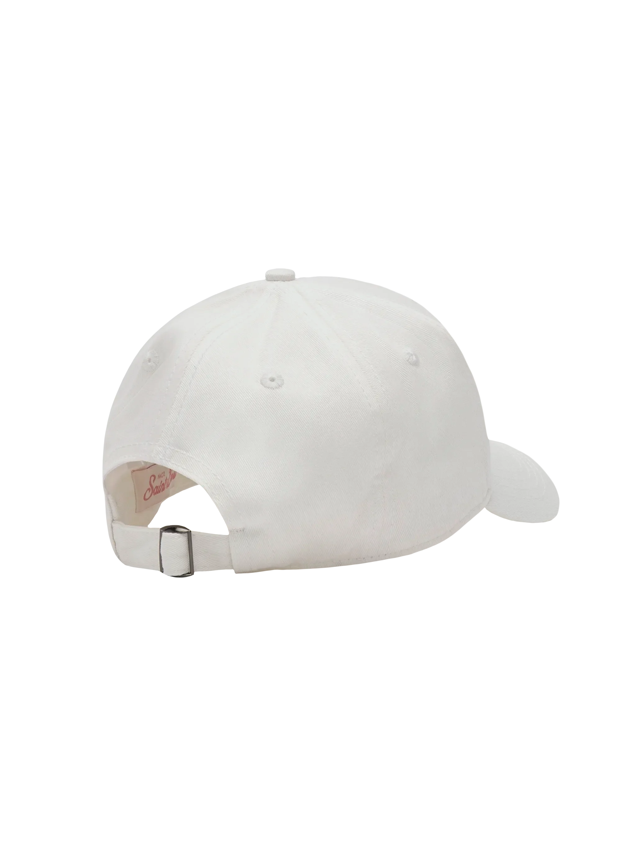Baseball white cotton cap with rhinestones - Image 3