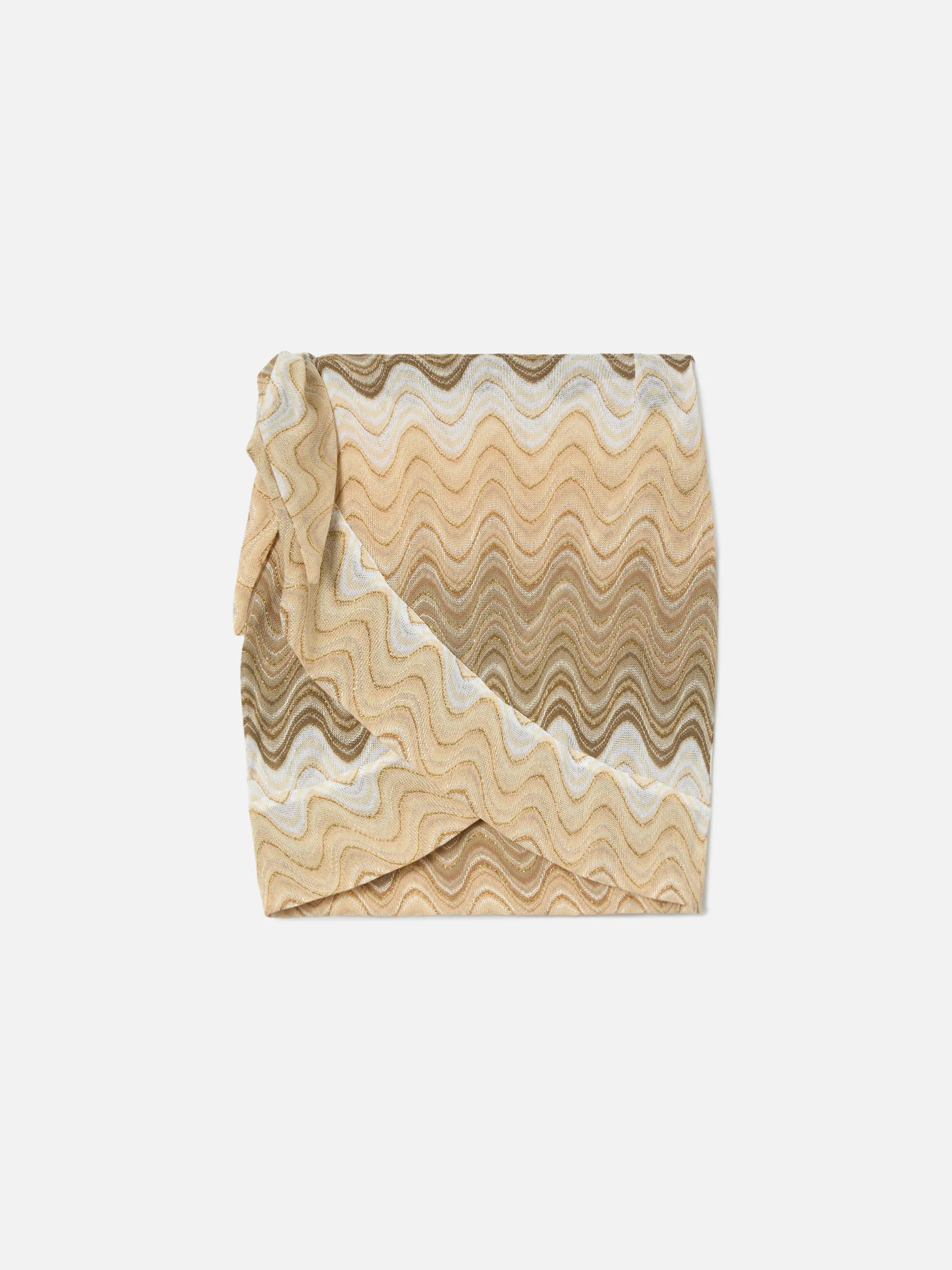 Beige Angie degradé raschel pareo skirt - Image 5