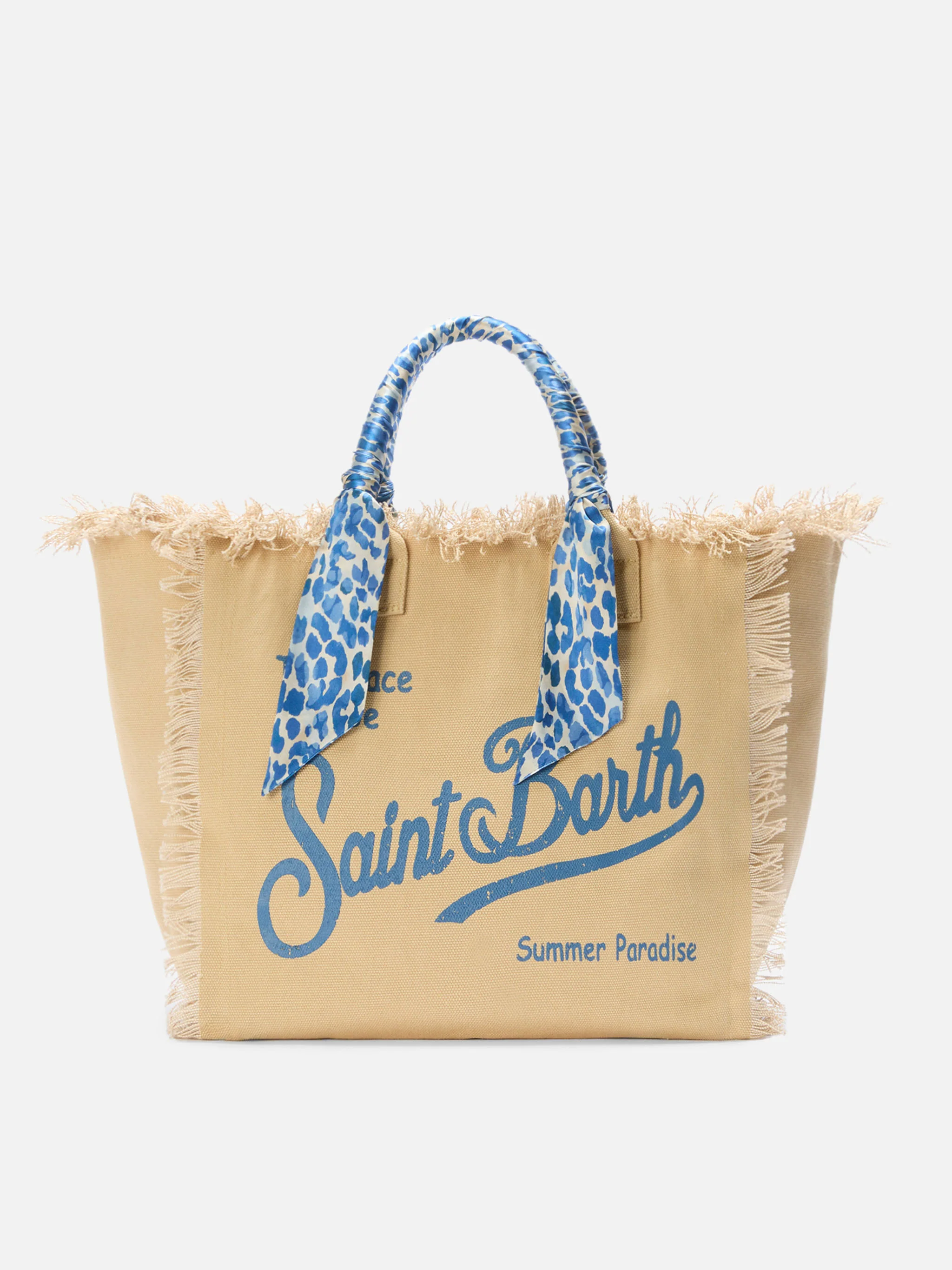 Beige Canvas Vanity regular bag with removable twill