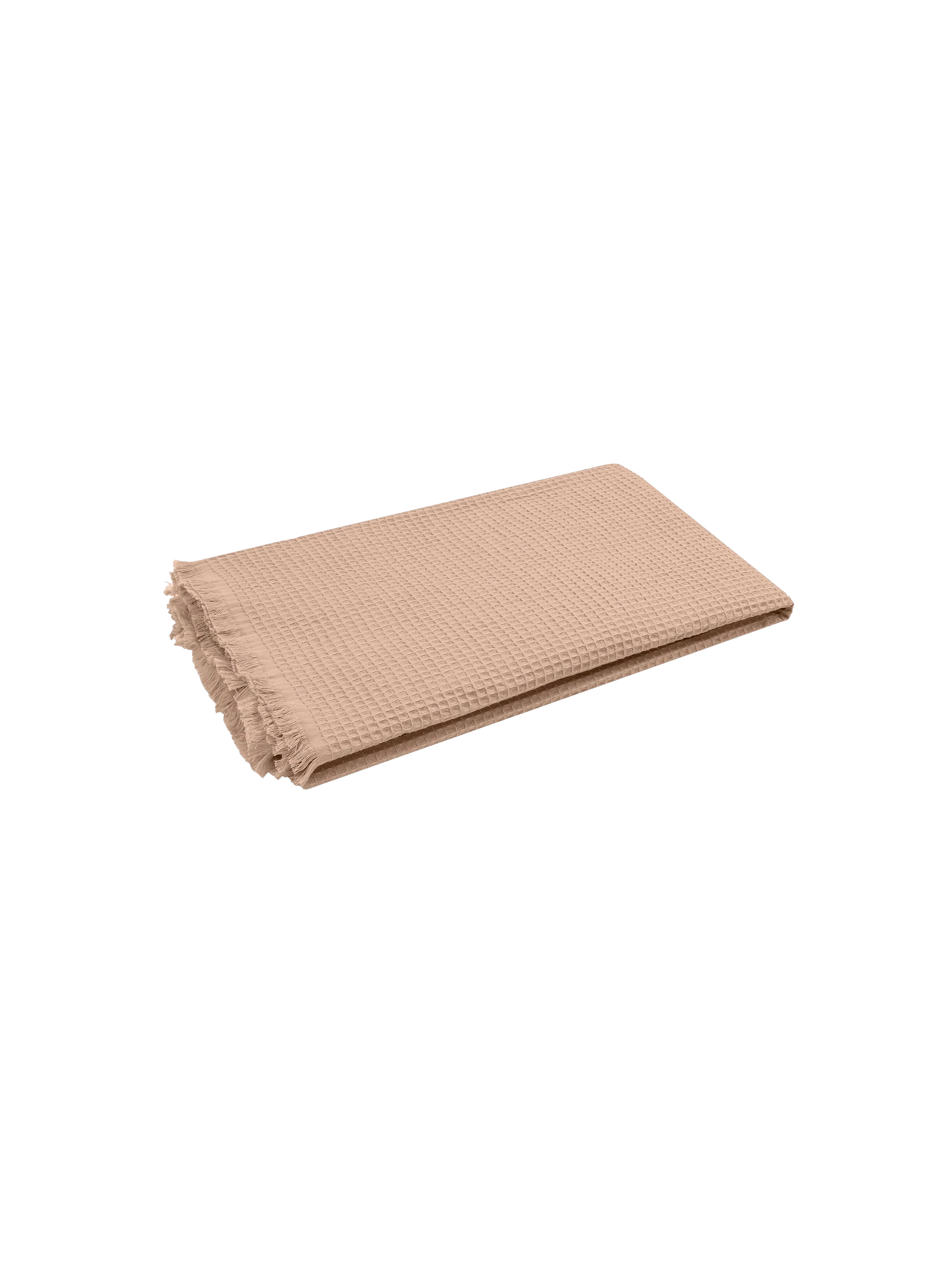 Beige honeycomb cotton FoutaSac beach towel - Image 3
