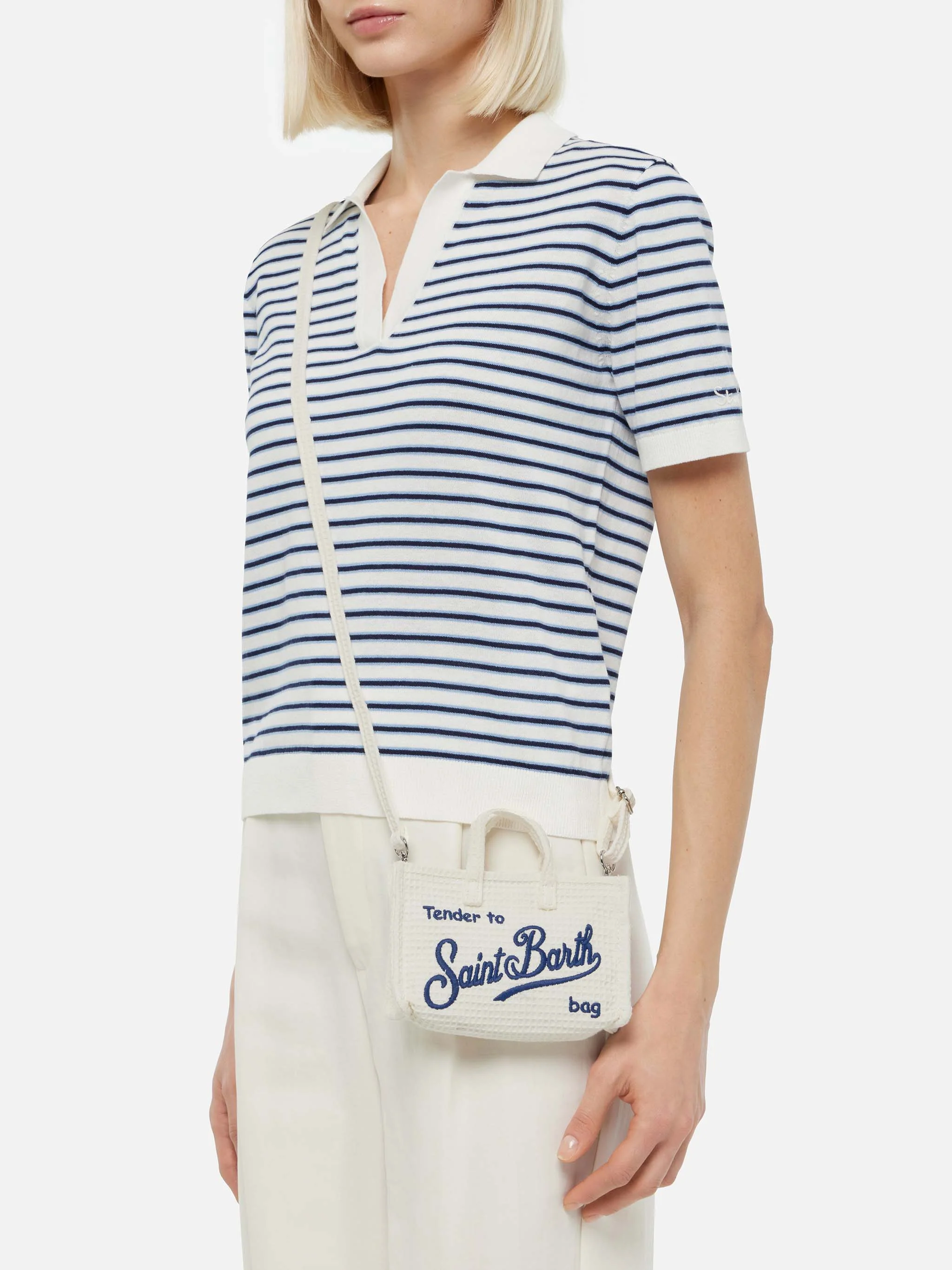 Beige honeycomb Phone Bag - Image 2