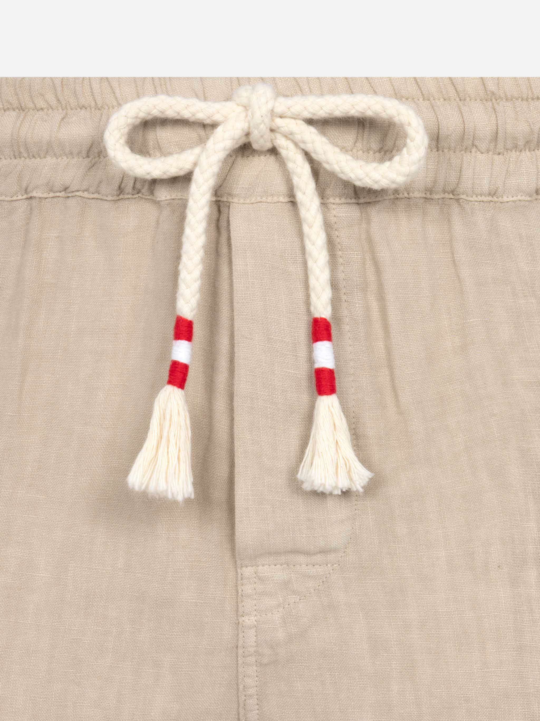 Beige linen bermuda Marseille - Image 7