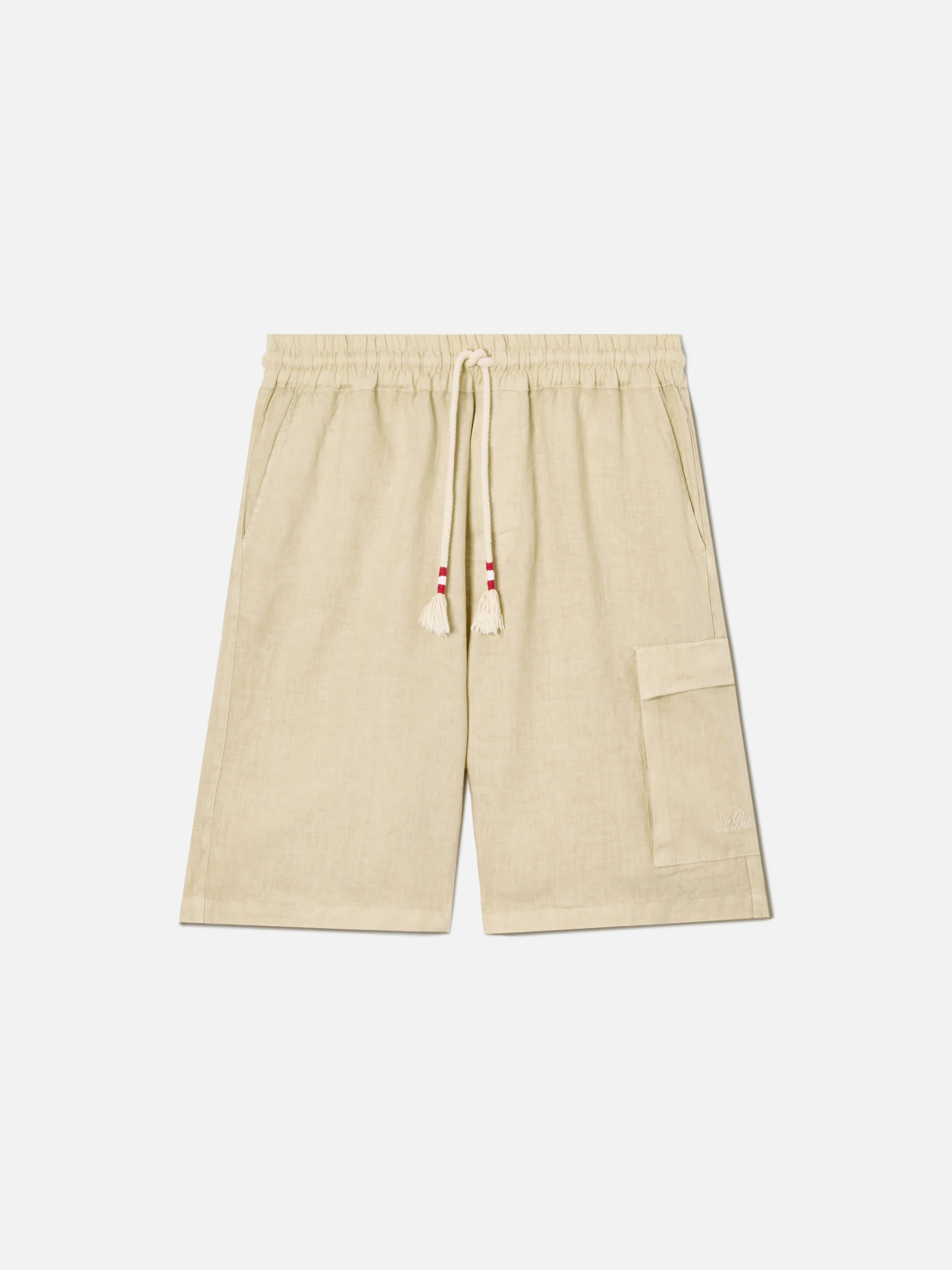 Beige Marseille bermuda shorts in pure linen - Image 4
