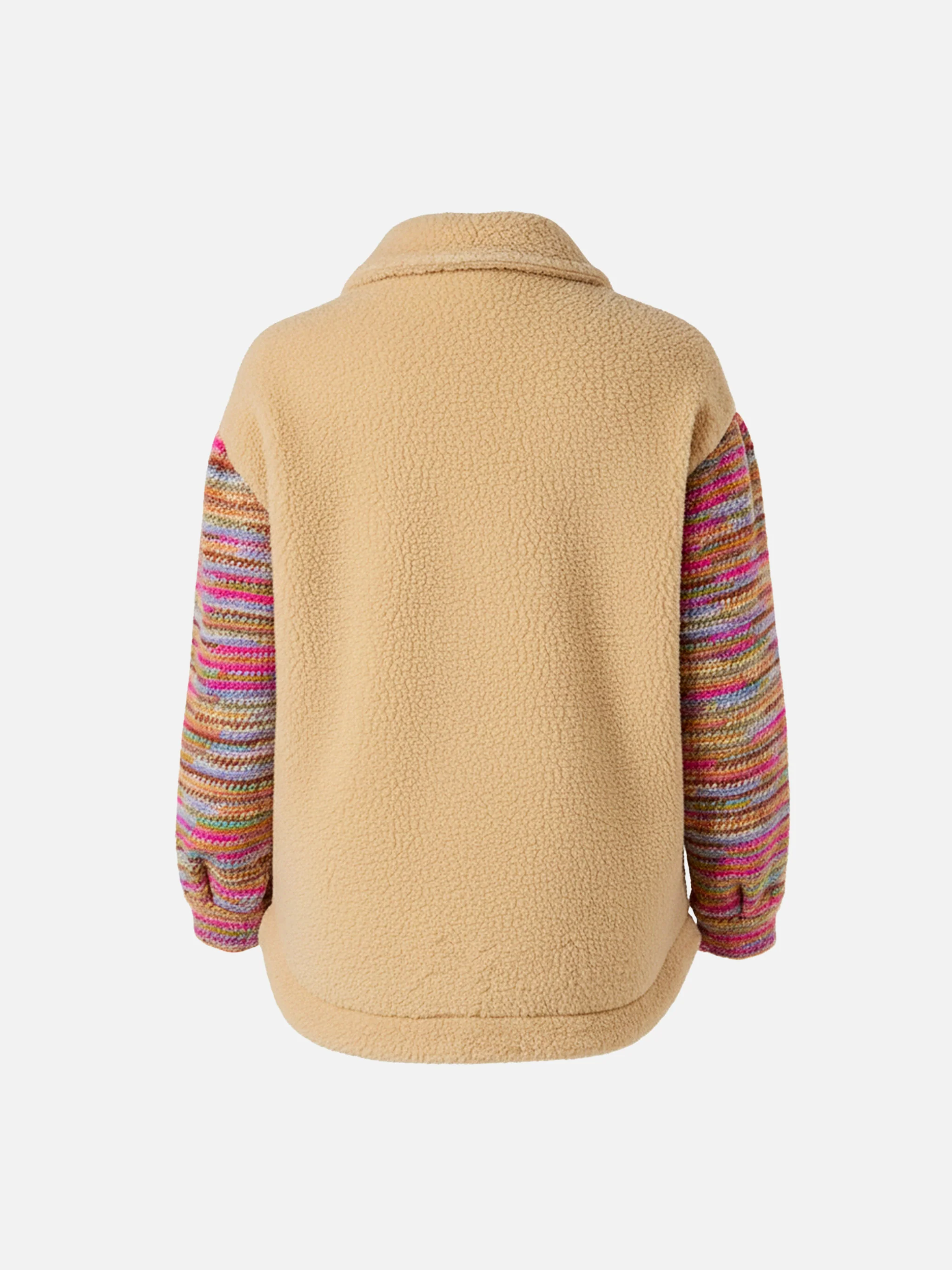 Elys Jr beige jacket with crochet sleeves - Image 2