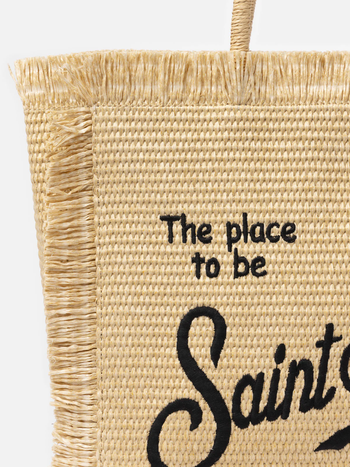 Beige straw effect Vanity tote bag - Image 6