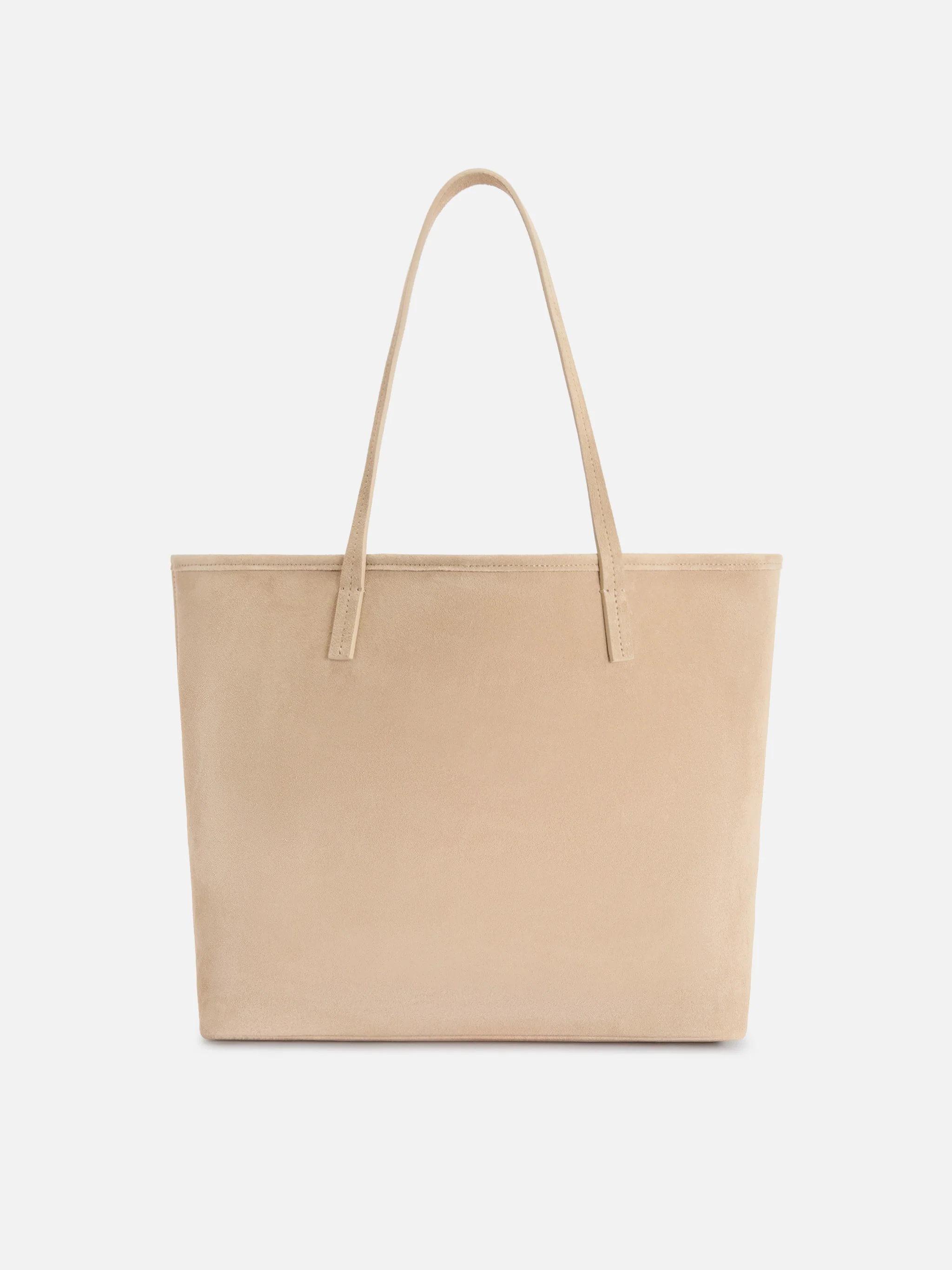 Beige suede City regular bag - Image 4