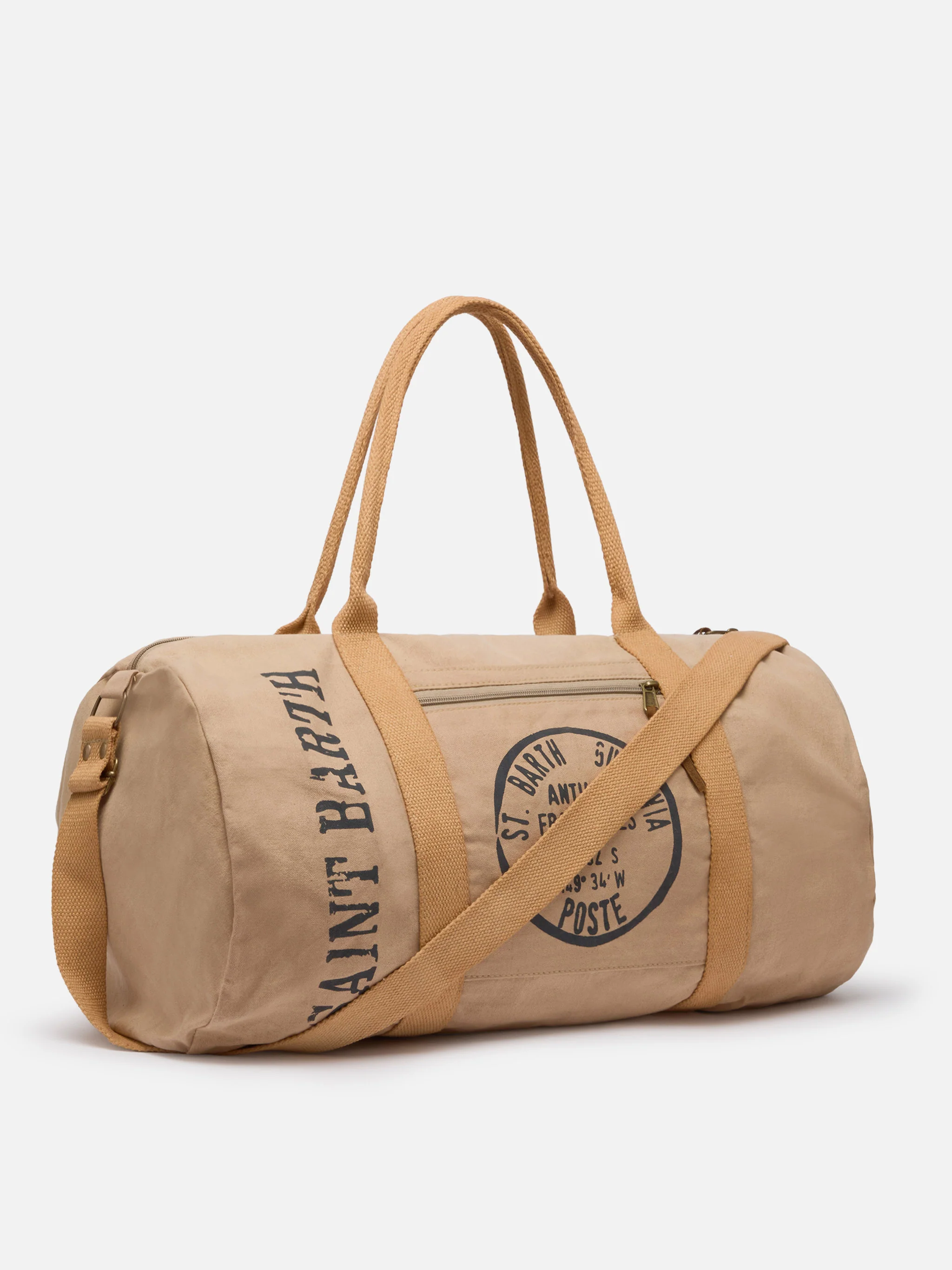Beige travel duffel bag Maxime - Image 3