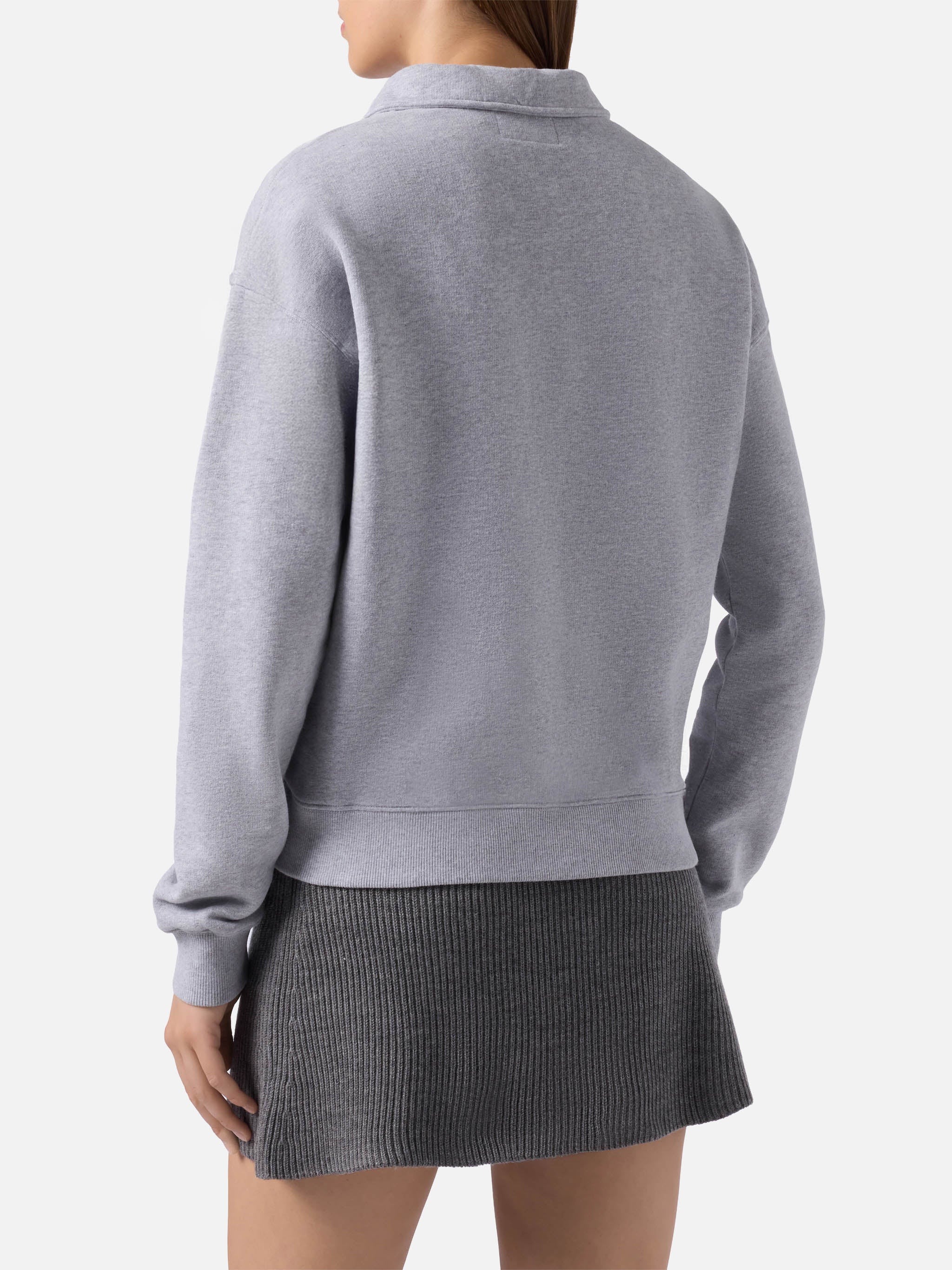 Berenice sweatshirt grey melange with Saint Barth Sport Club embroidery - Image 3