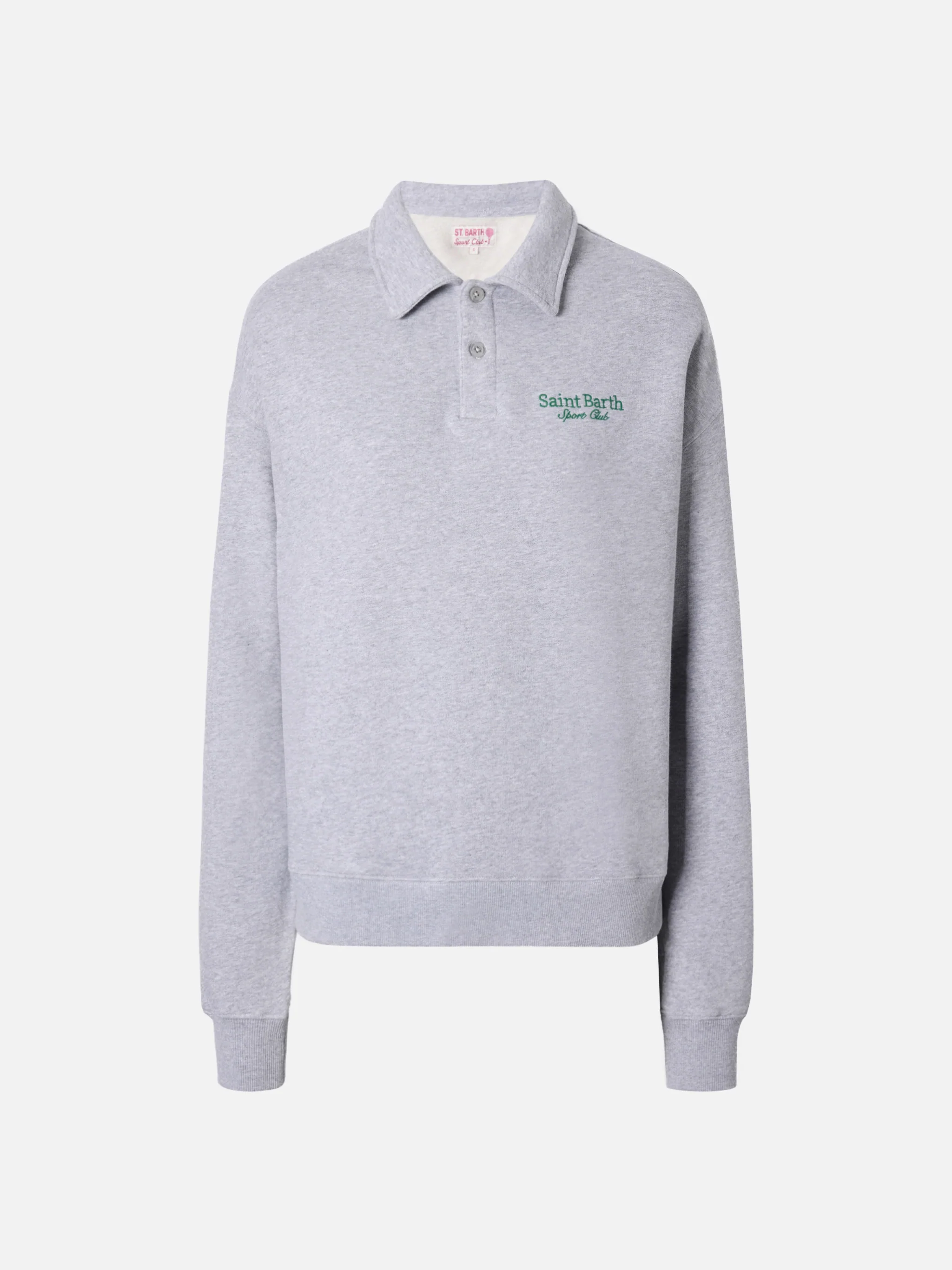 Berenice sweatshirt grey melange with Saint Barth Sport Club embroidery - Image 4