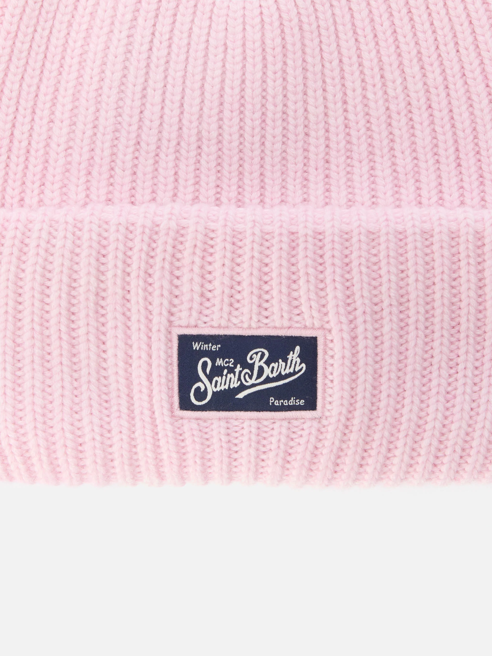 Berry W ribbed cashmere-blend beanie in pink - Image 2