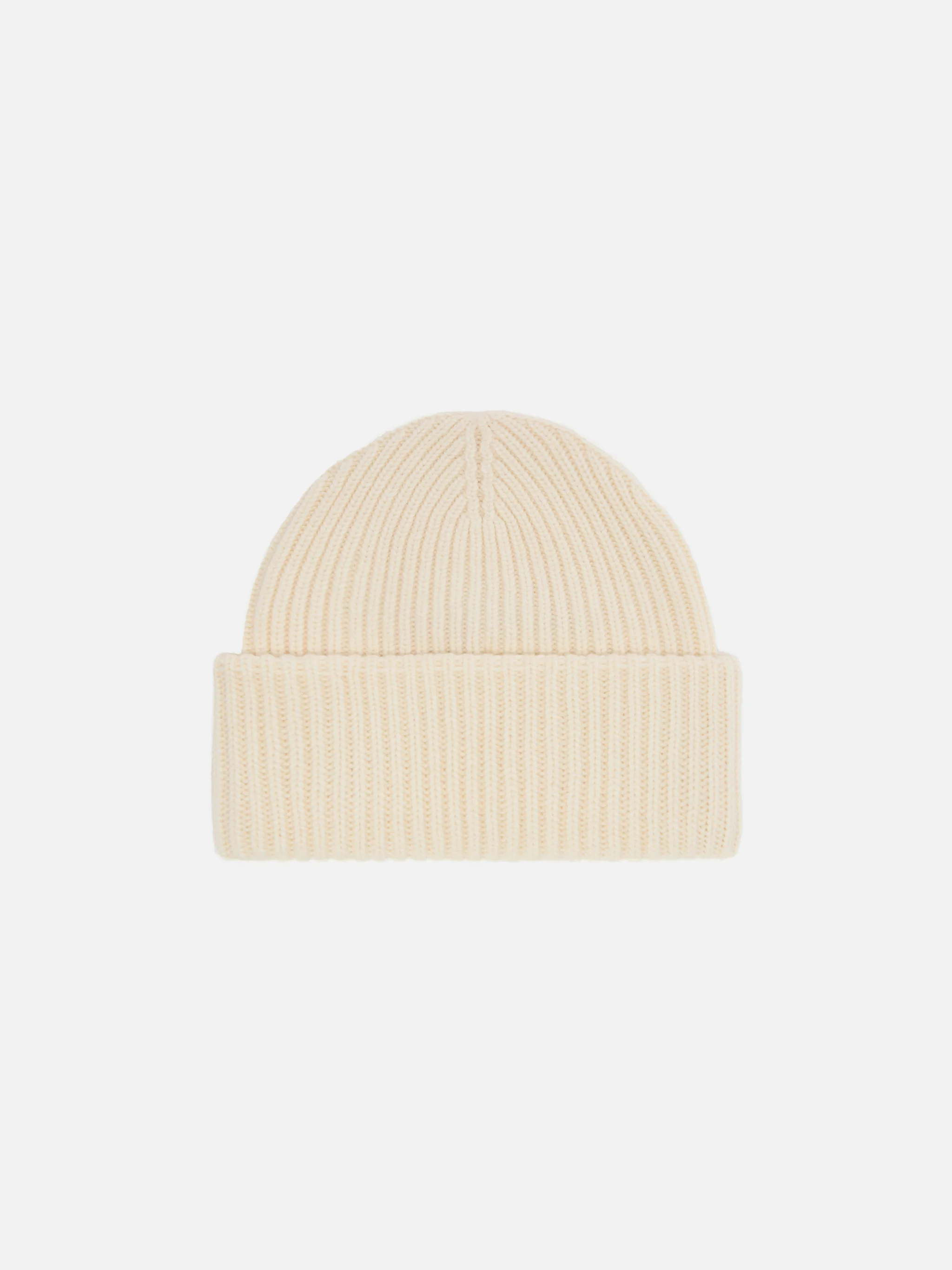Berry W ribbed cashmere-blend beanie in white - Image 3